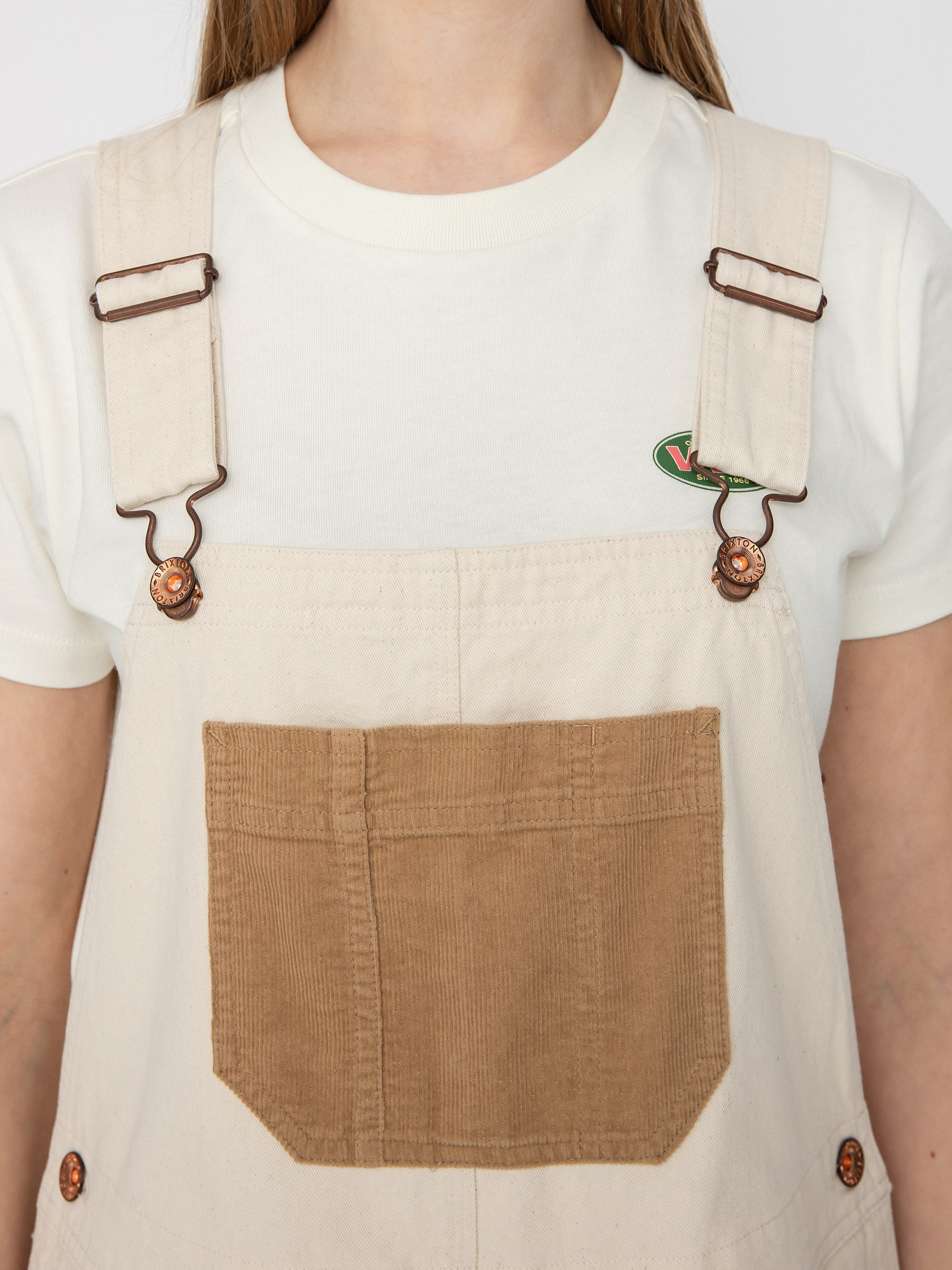 Brixton Costa Overall Rövidnadrág Wmn (natural)