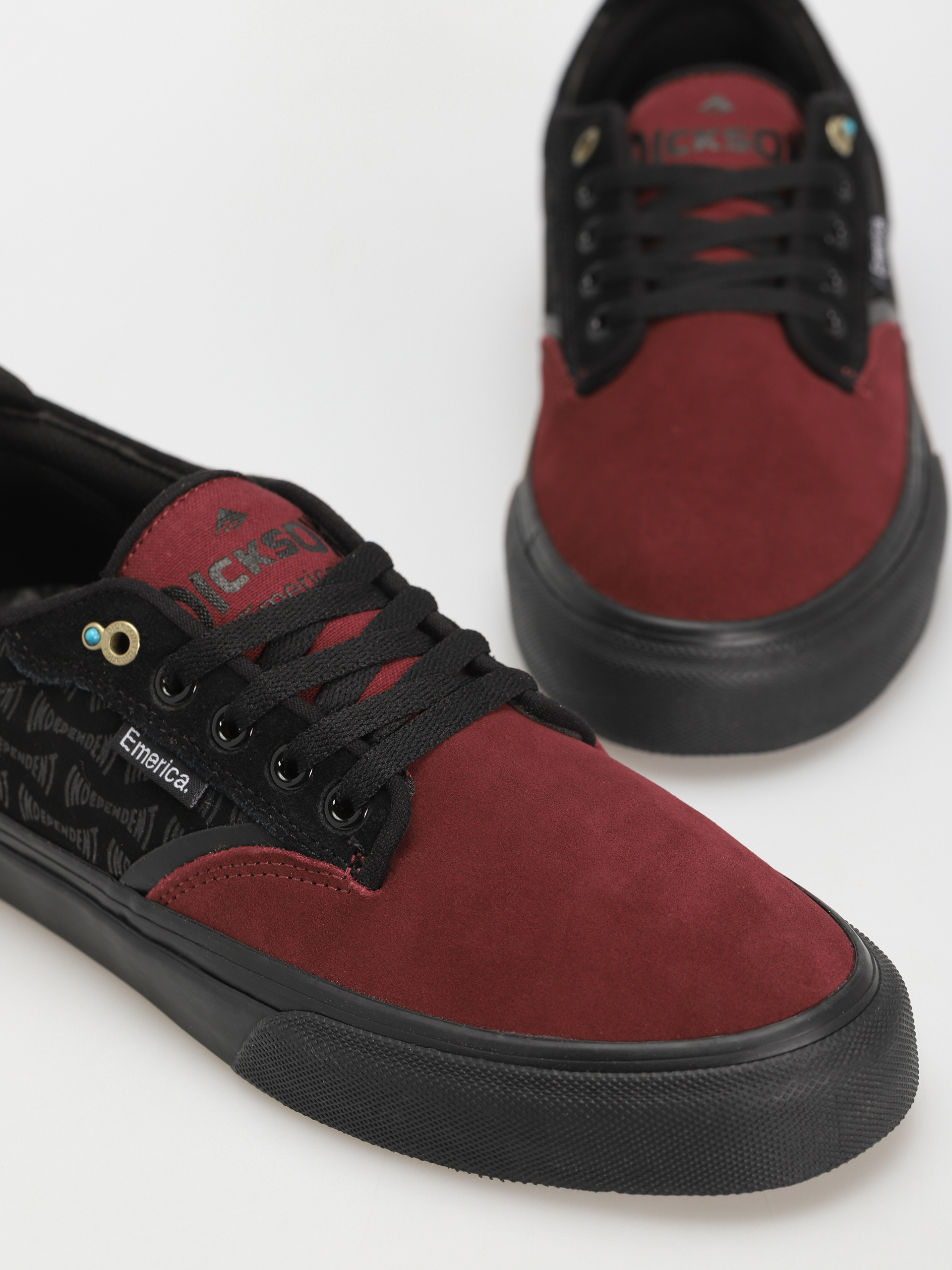 Emerica Dickson X Independent Cipők (red/black)