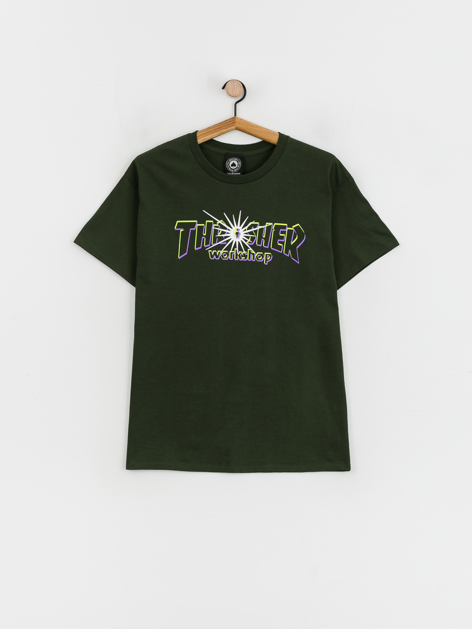 Thrasher X Alien Workshop Nova póló (forest green)