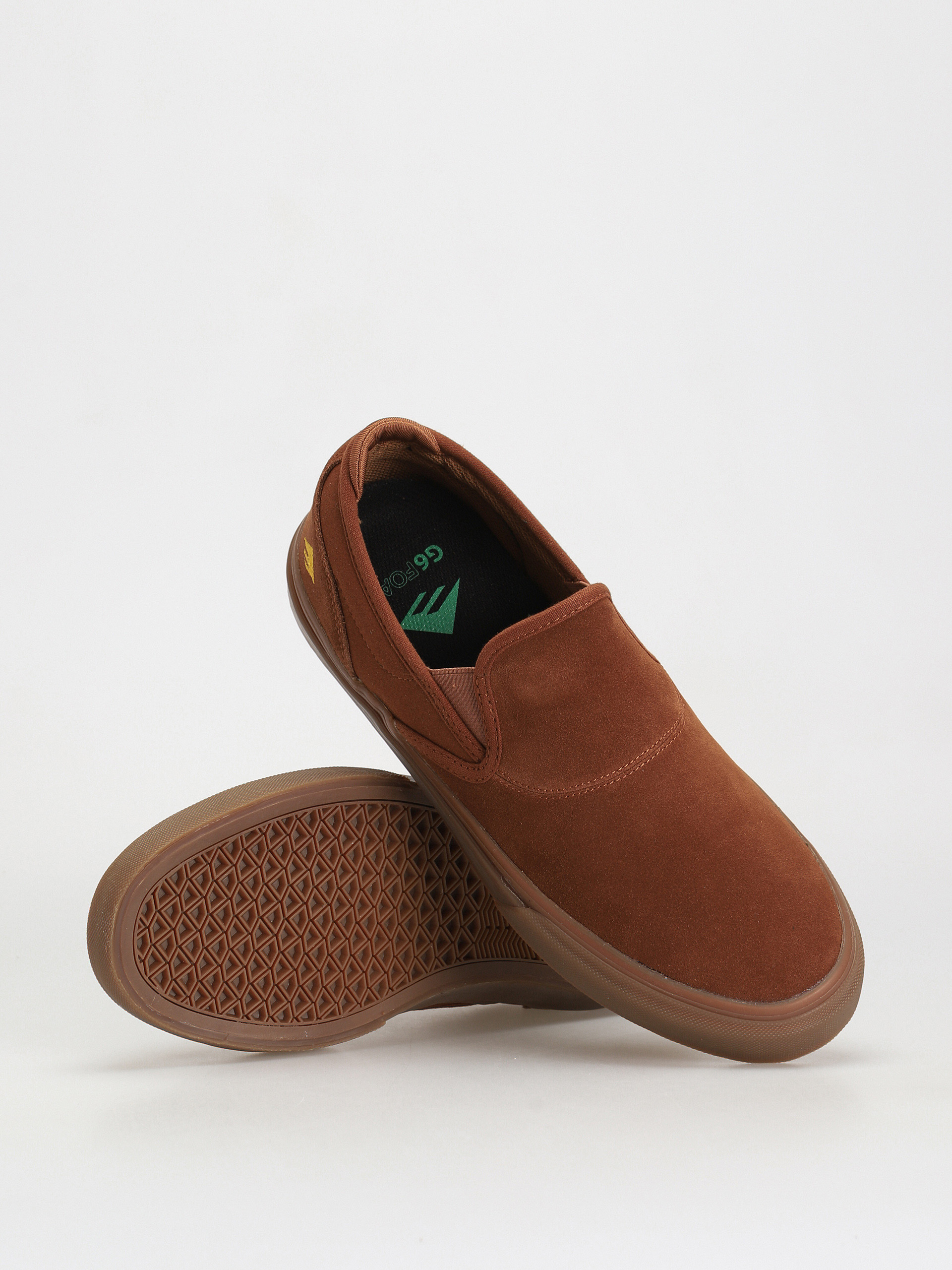 Emerica Wino G6 Slip On Cipők (brown/gum)
