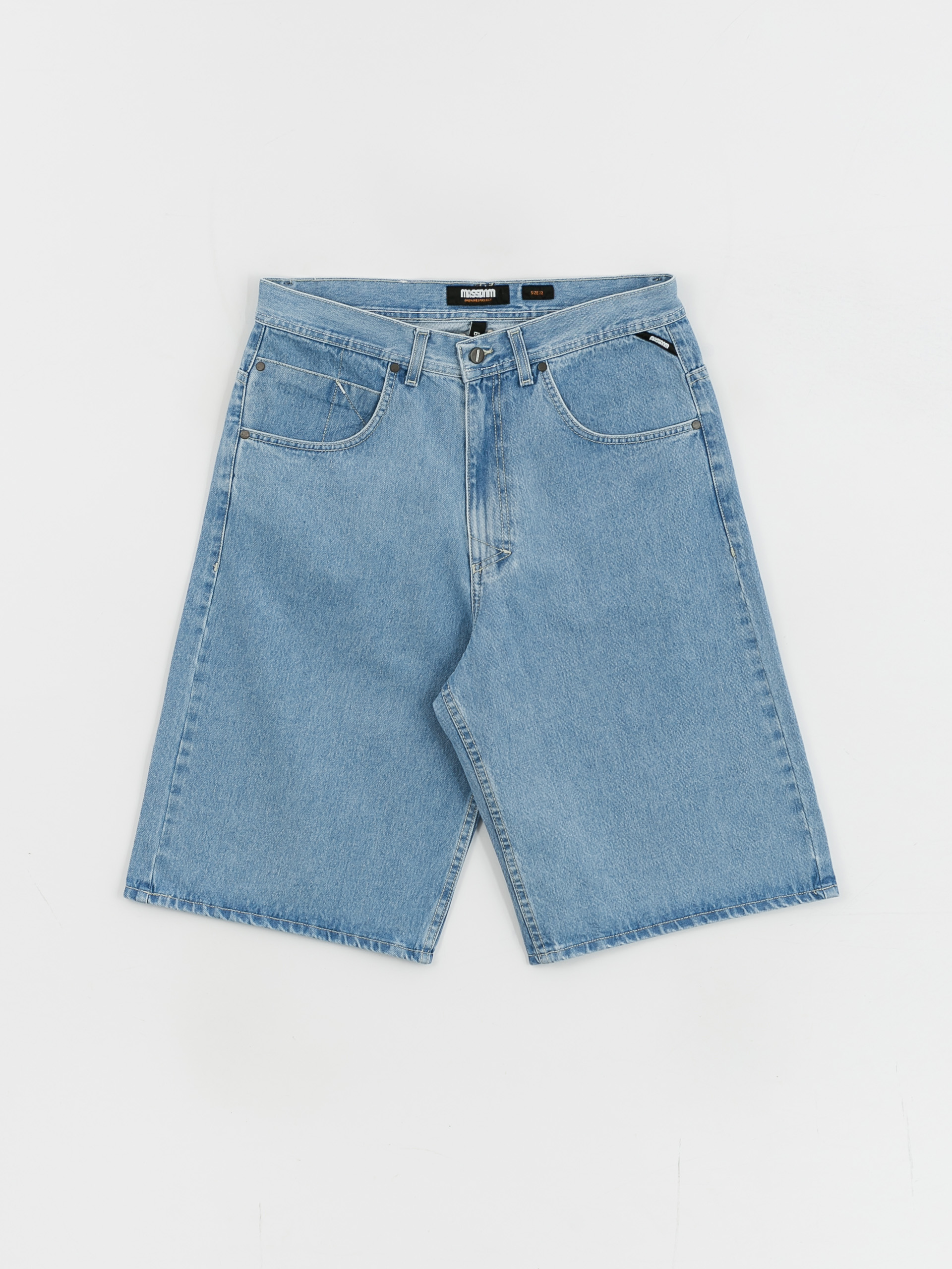 MassDnm Craft Jeans Baggy Fit Rövidnadrág (light blue)