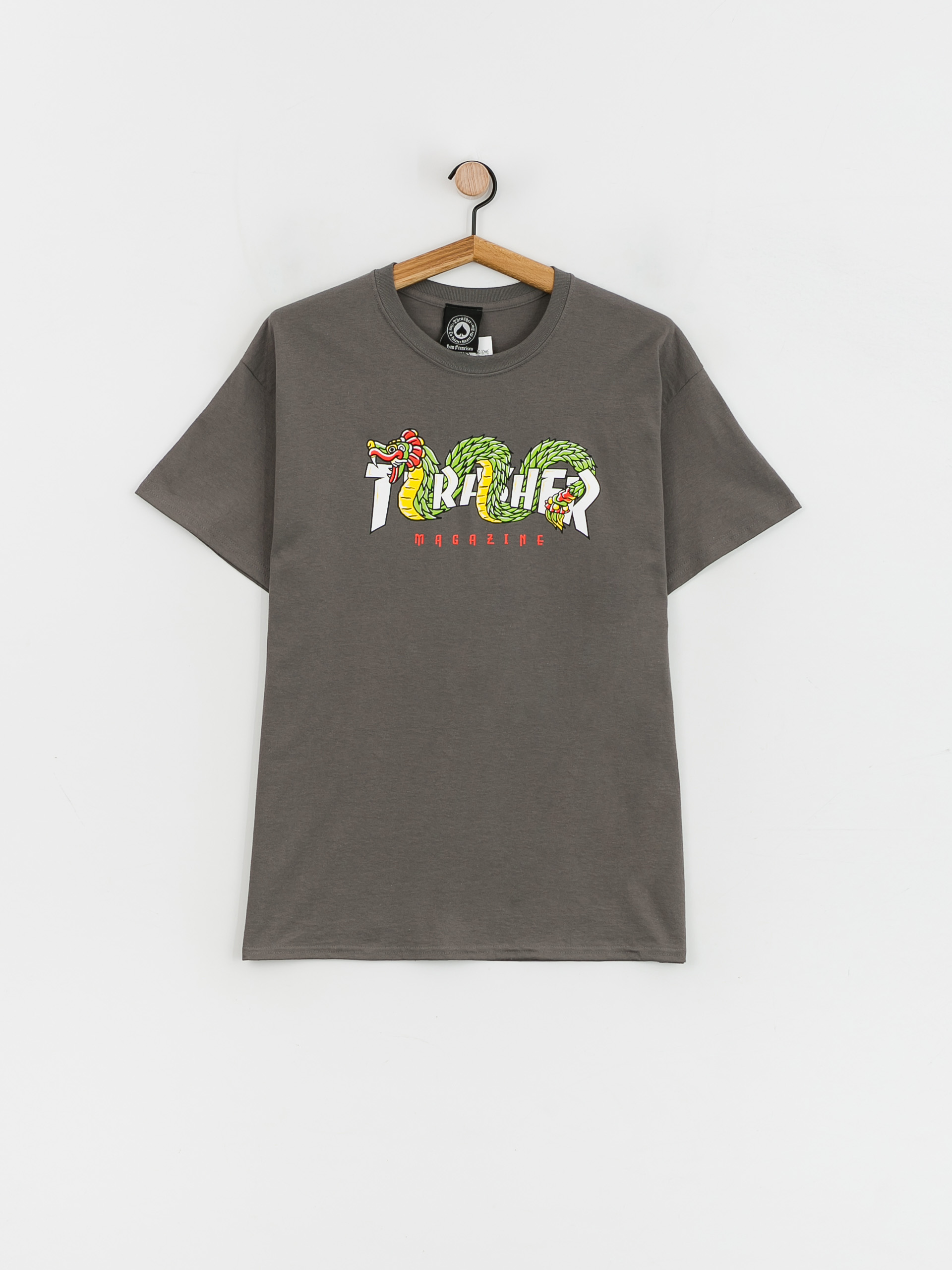 Thrasher Aztec póló (charcoal)