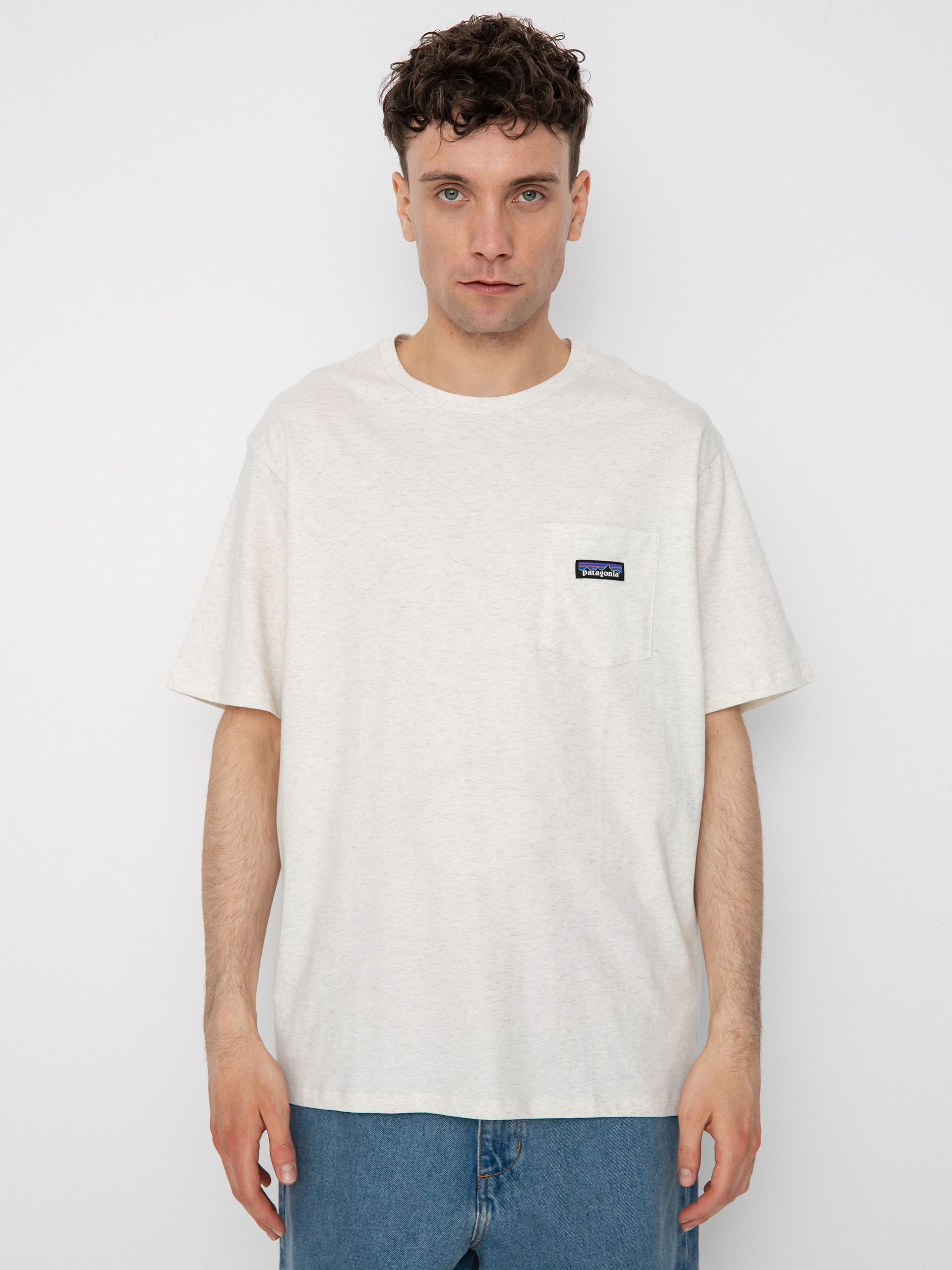 Patagonia Regenerative Organic Certified Cotton Lightweight Pocket póló (birch white)