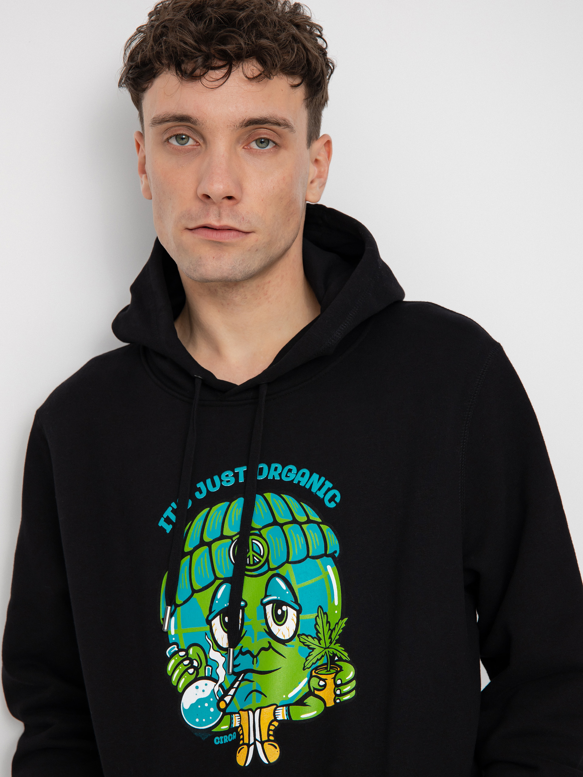 Circa Organic HD Kapucnis pulóver (black)