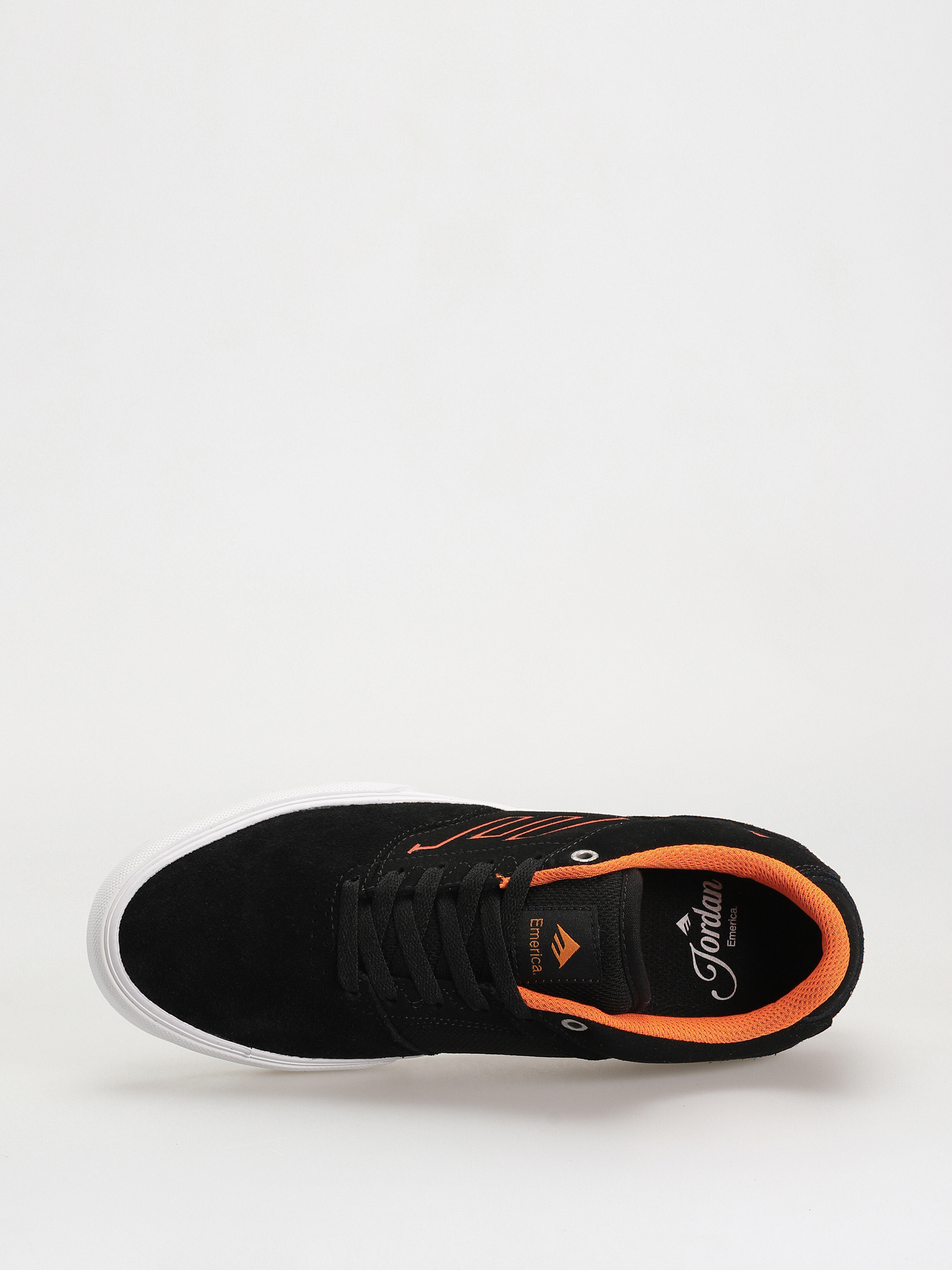 Emerica The Low Vulc Cipők (black/white/orange)