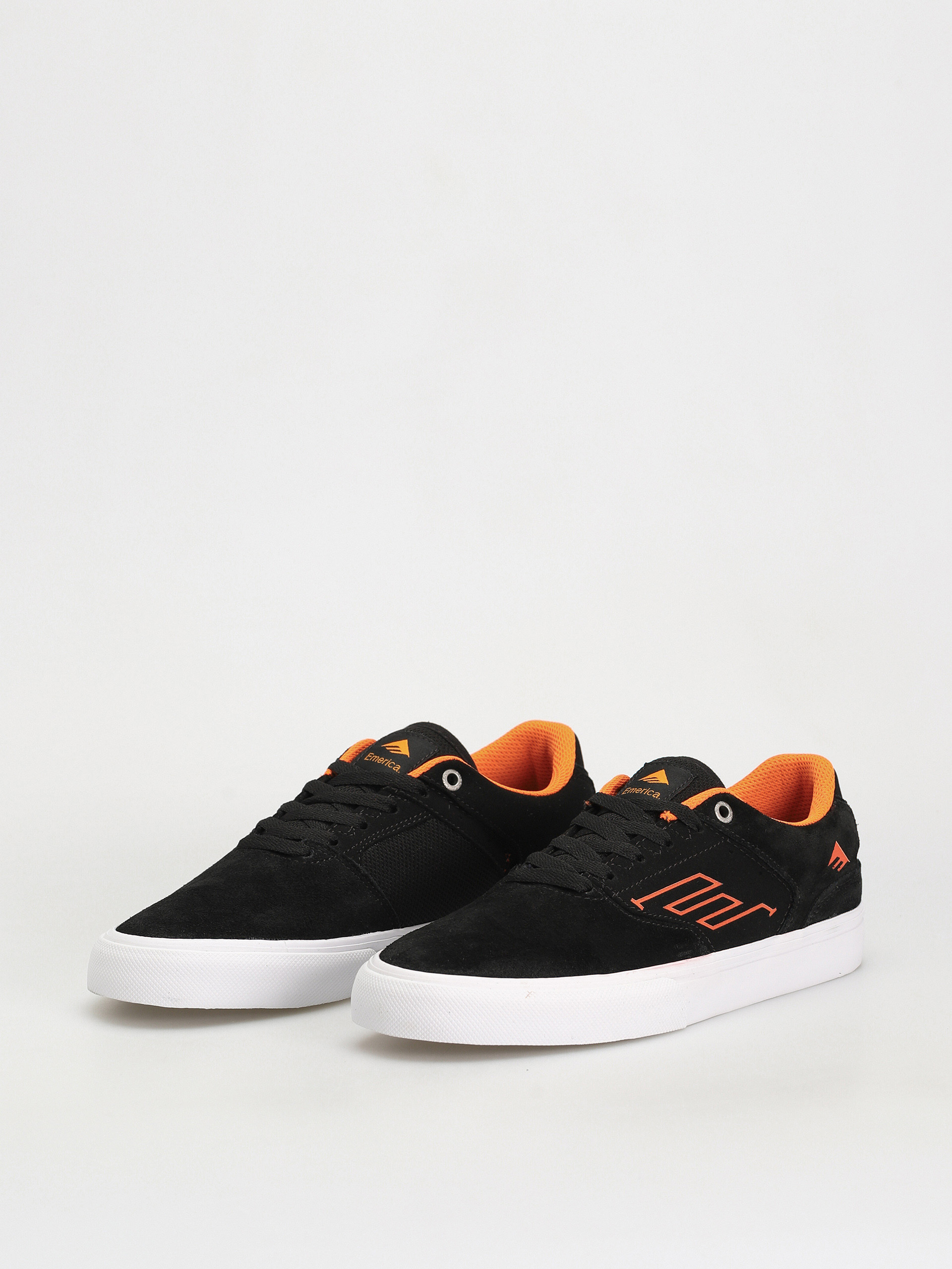 Emerica The Low Vulc Cipők (black/white/orange)