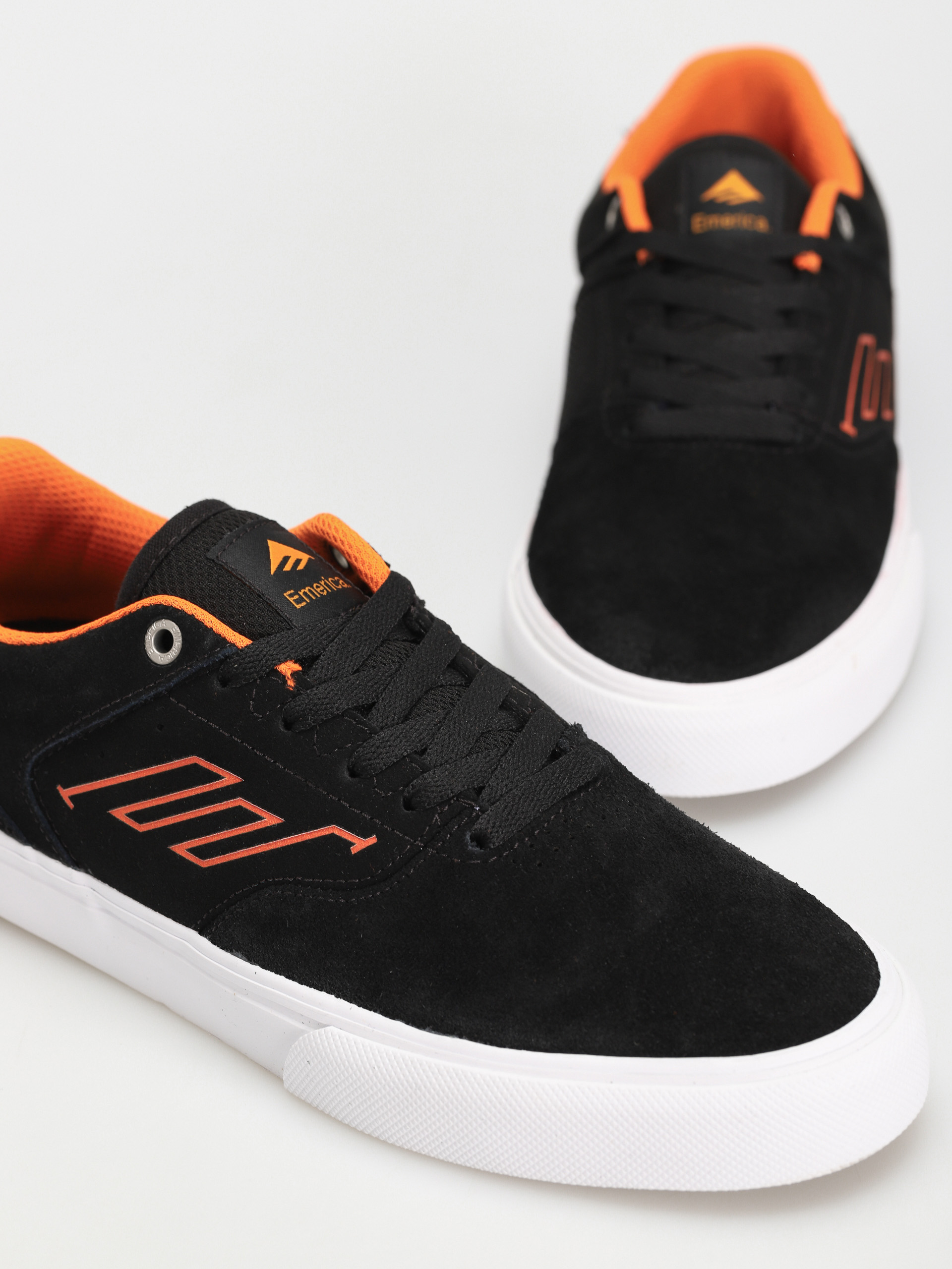 Emerica The Low Vulc Cipők (black/white/orange)