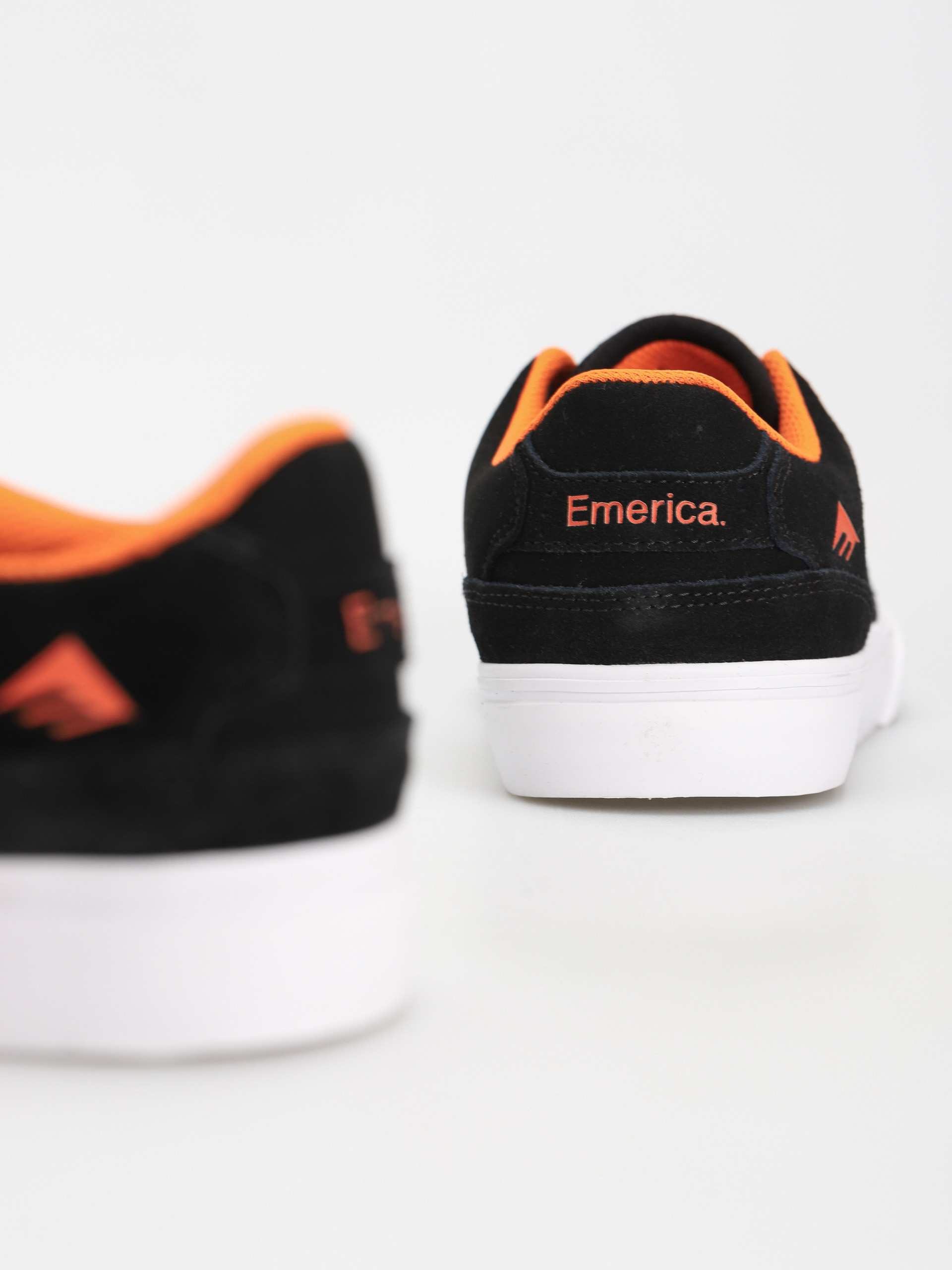 Emerica The Low Vulc Cipők (black/white/orange)