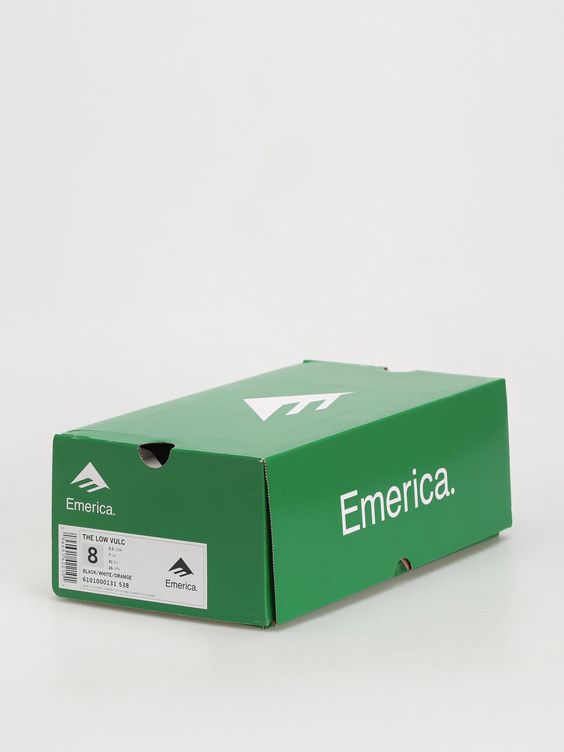 Emerica The Low Vulc Cipők (black/white/orange)