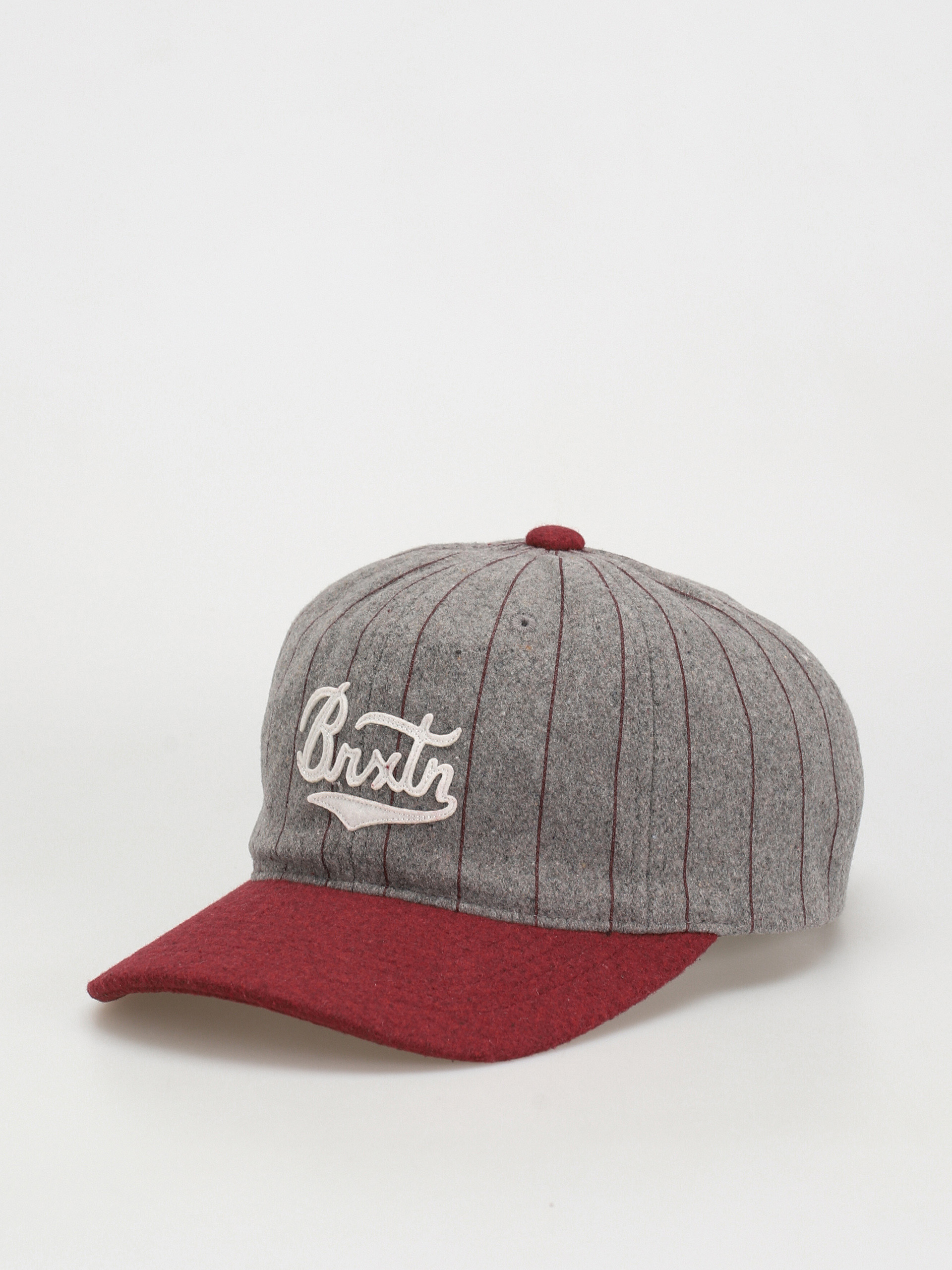 Brixton Burt Mp Cap Baseball sapka (light heather grey/burgundy)