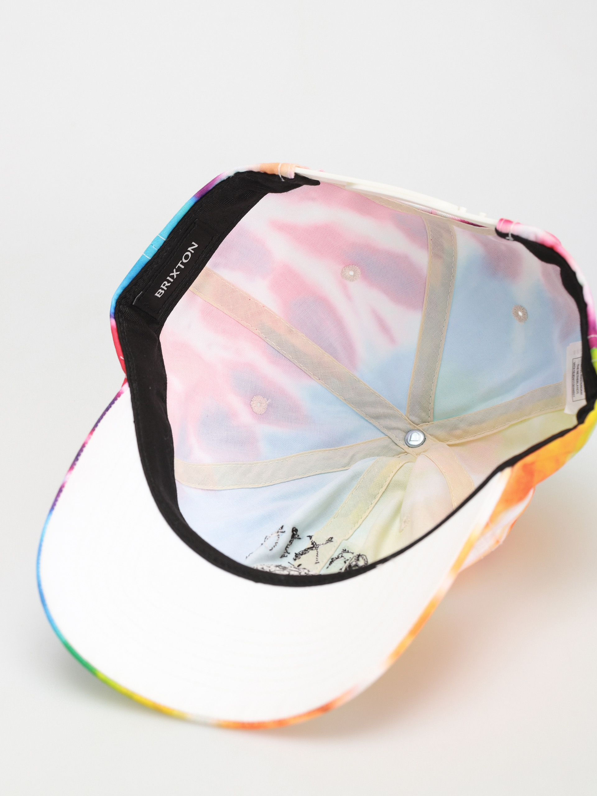 Brixton Peace Out Mp Snapback Baseball sapka (acid tie dye)