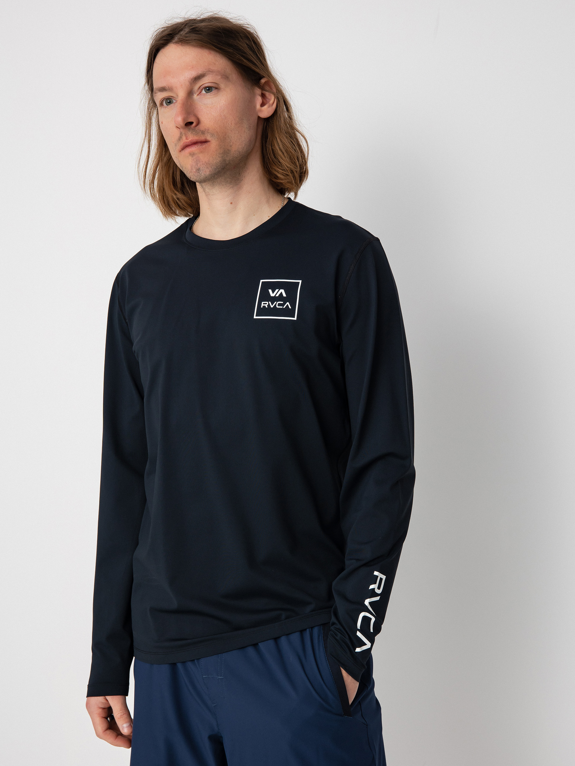 RVCA Rvca Surf Shirt Hosszú ujjú felső (black)