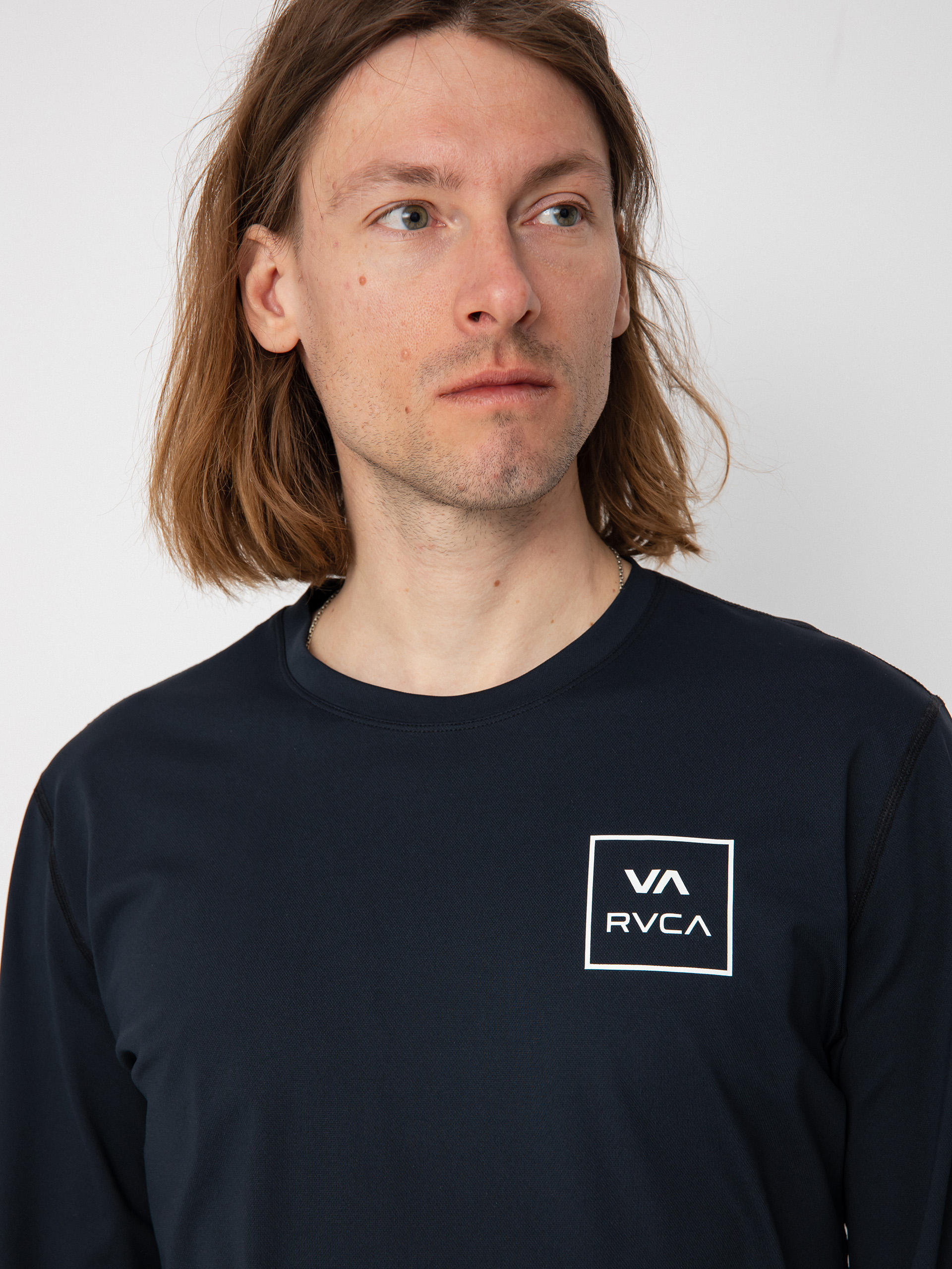 RVCA Rvca Surf Shirt Hosszú ujjú felső (black)