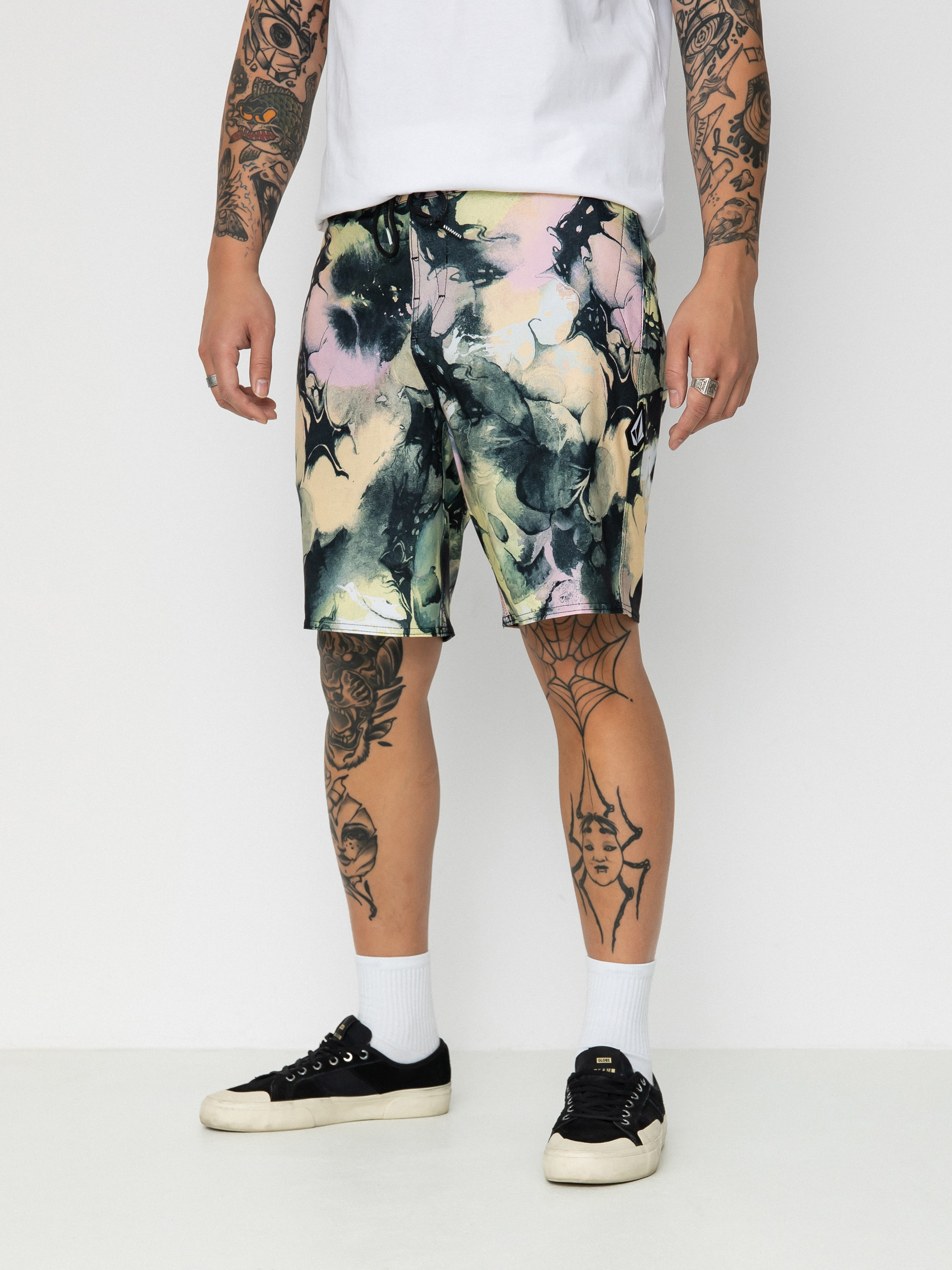 Volcom Skulli Wash Stoney 19 Boardshort (dawn yellow)