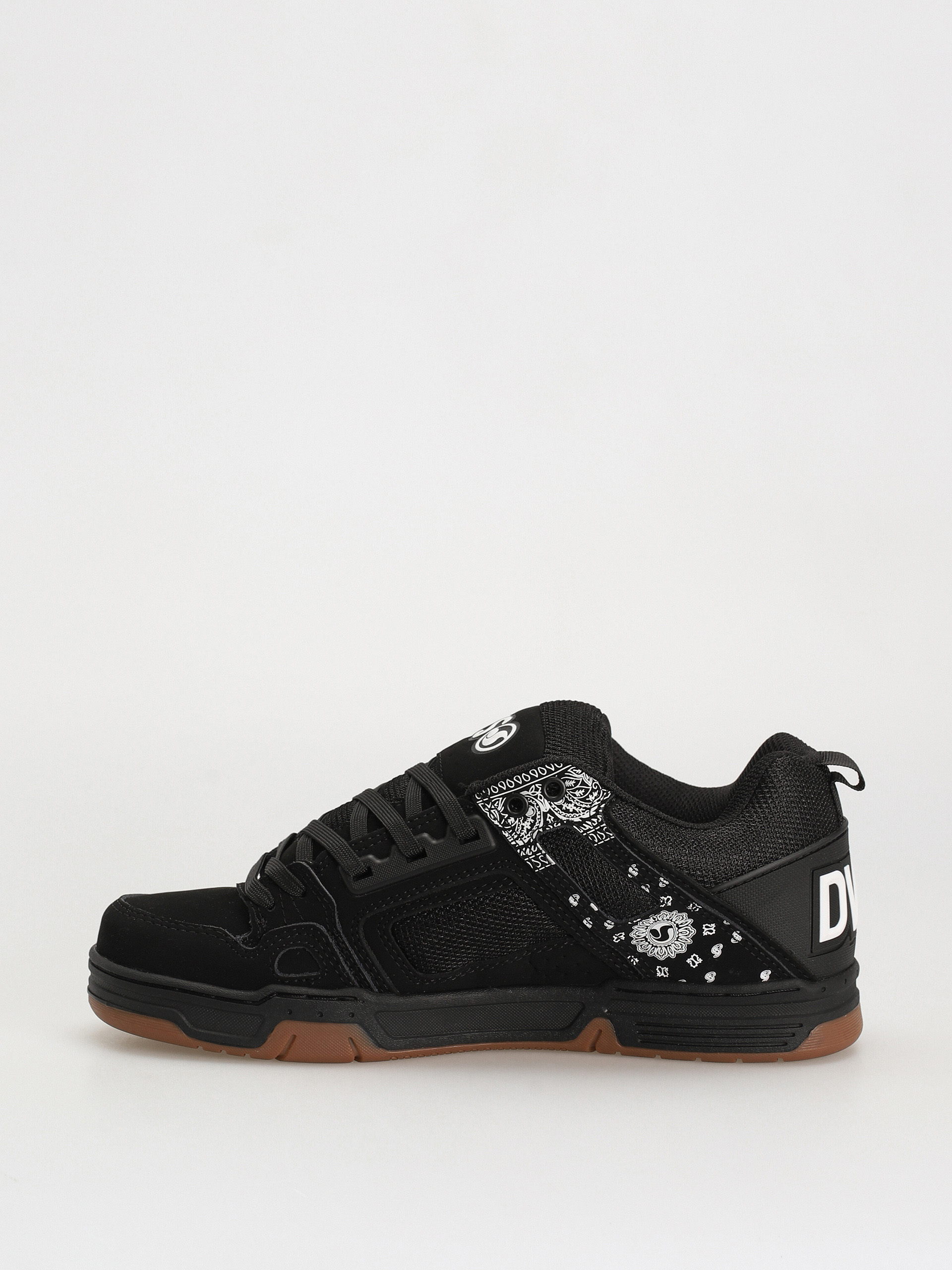 DVS Comanche Cipők (black white print nubuck)
