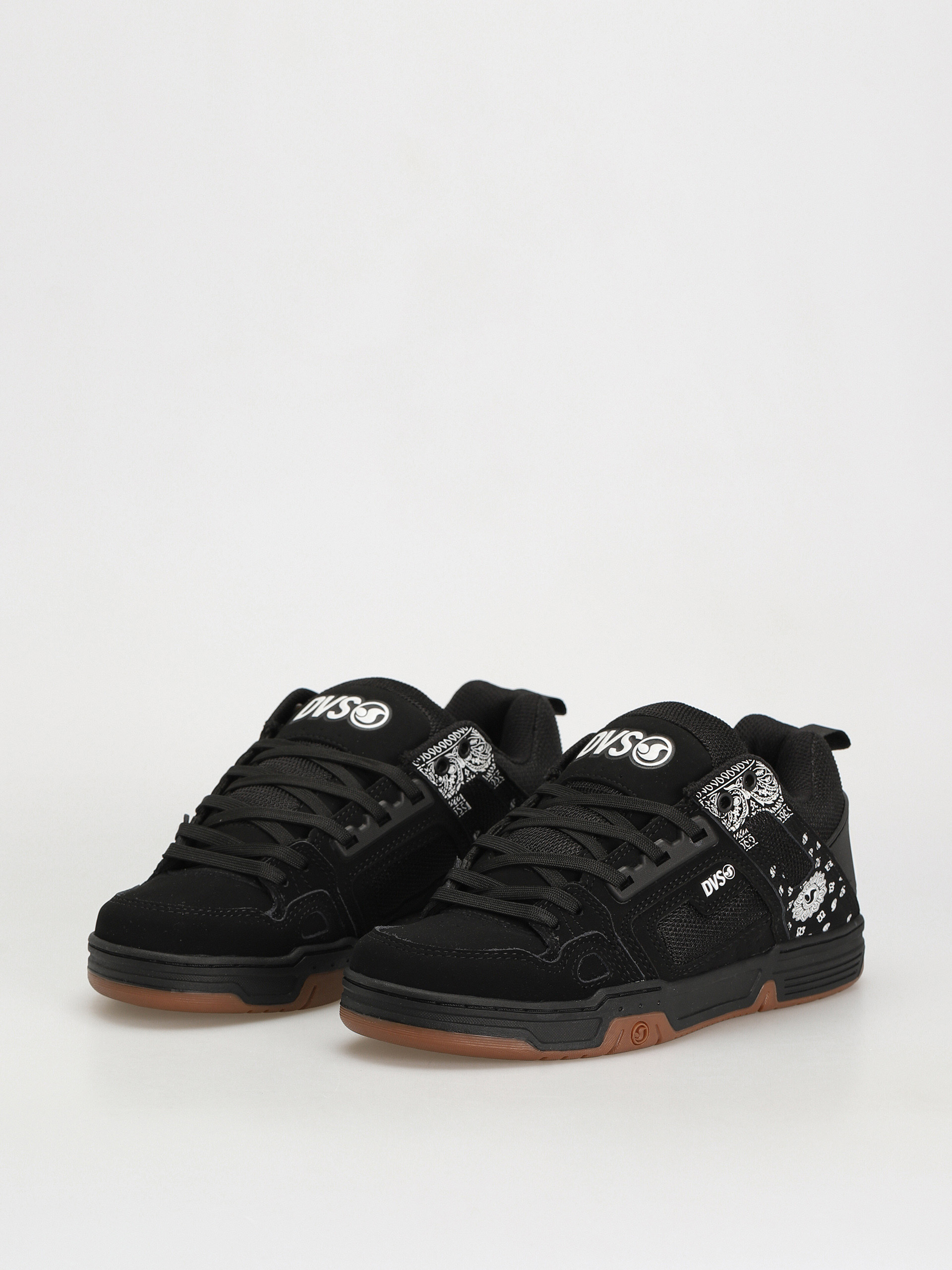 DVS Comanche Cipők (black white print nubuck)