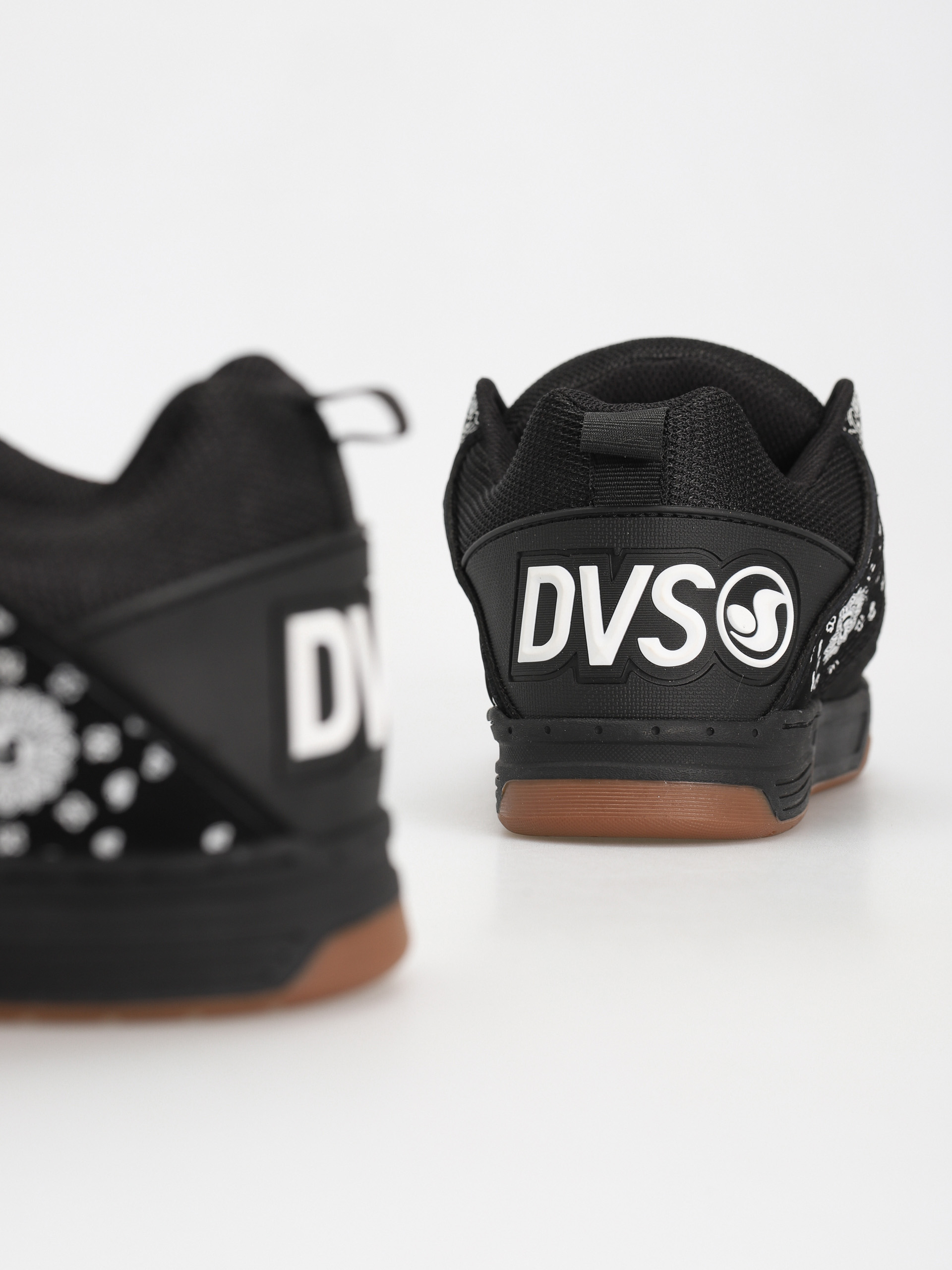 DVS Comanche Cipők (black white print nubuck)