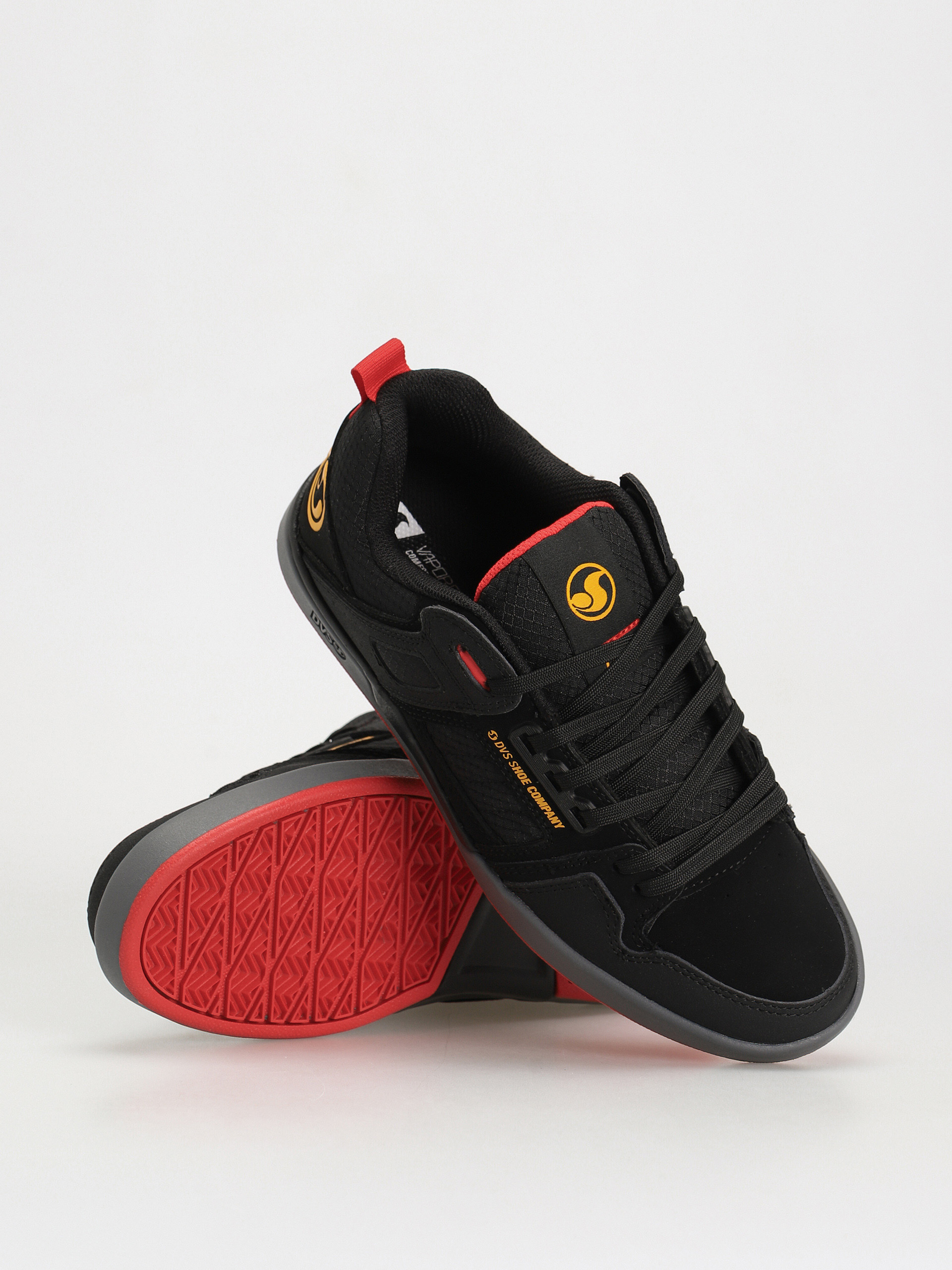 DVS Comanche 2.0+ Cipők (black yellow red nubuck)