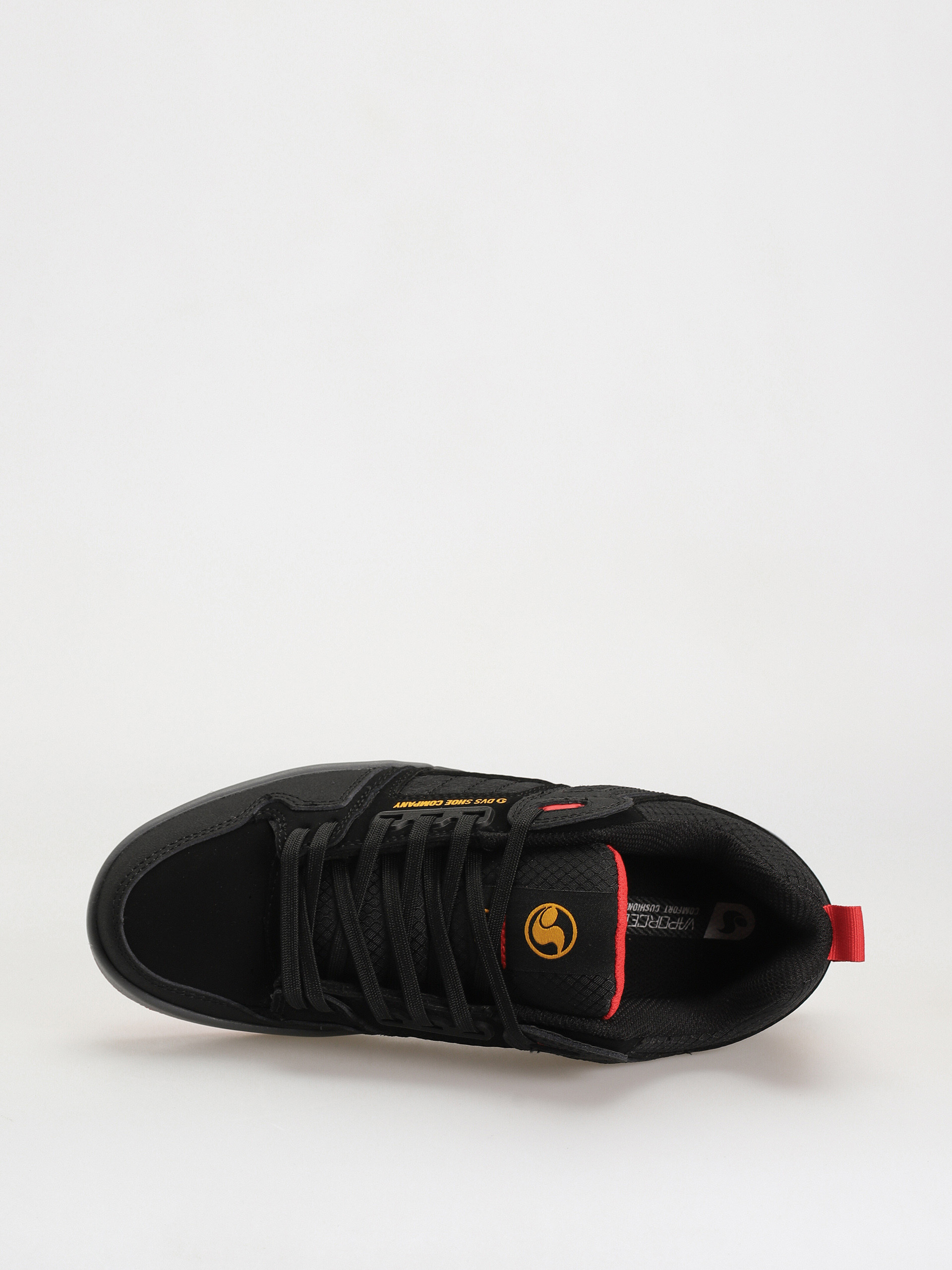DVS Comanche 2.0+ Cipők (black yellow red nubuck)
