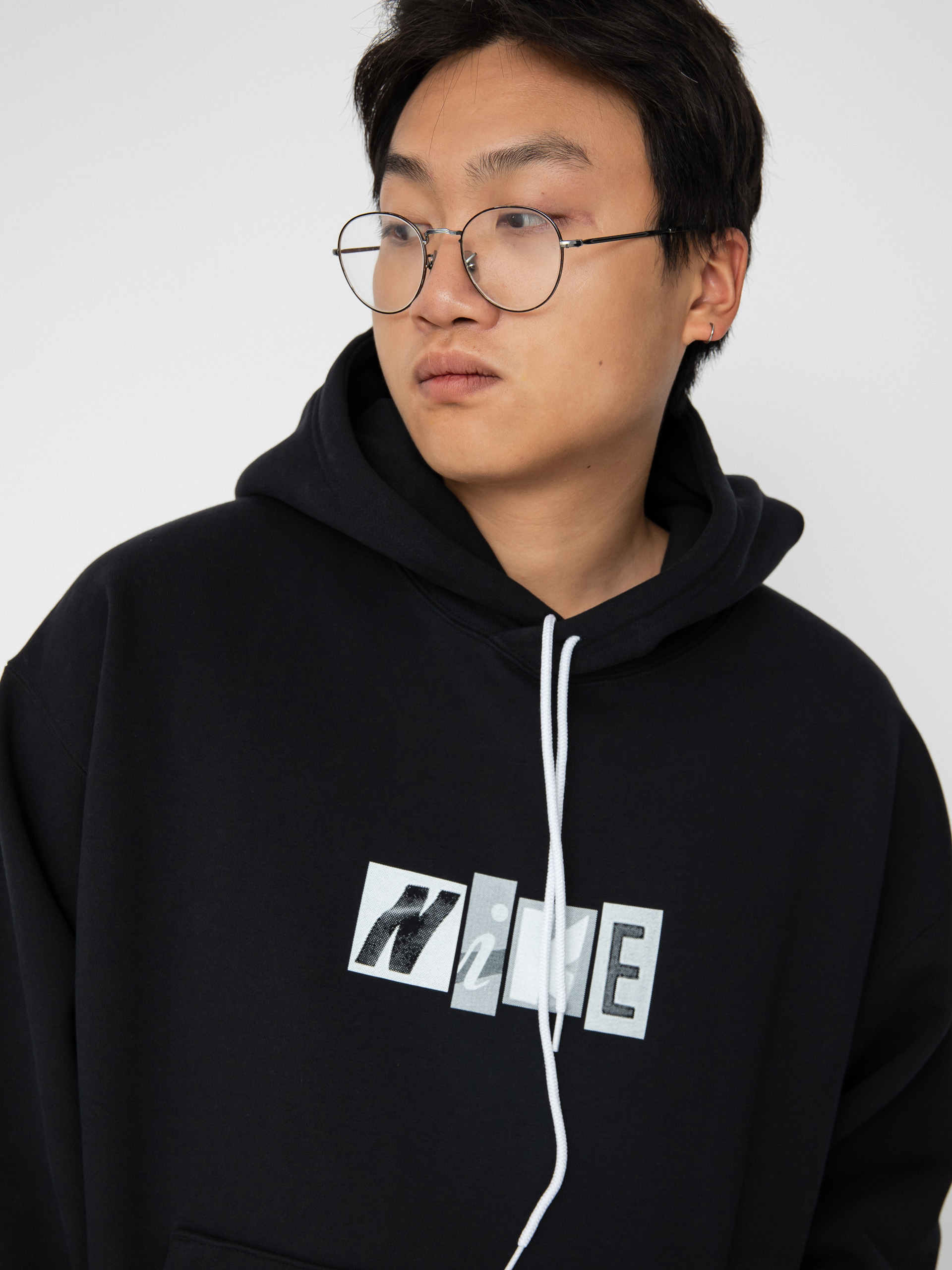 Nike SB Copyshop Letters HD Kapucnis pulóver (black)