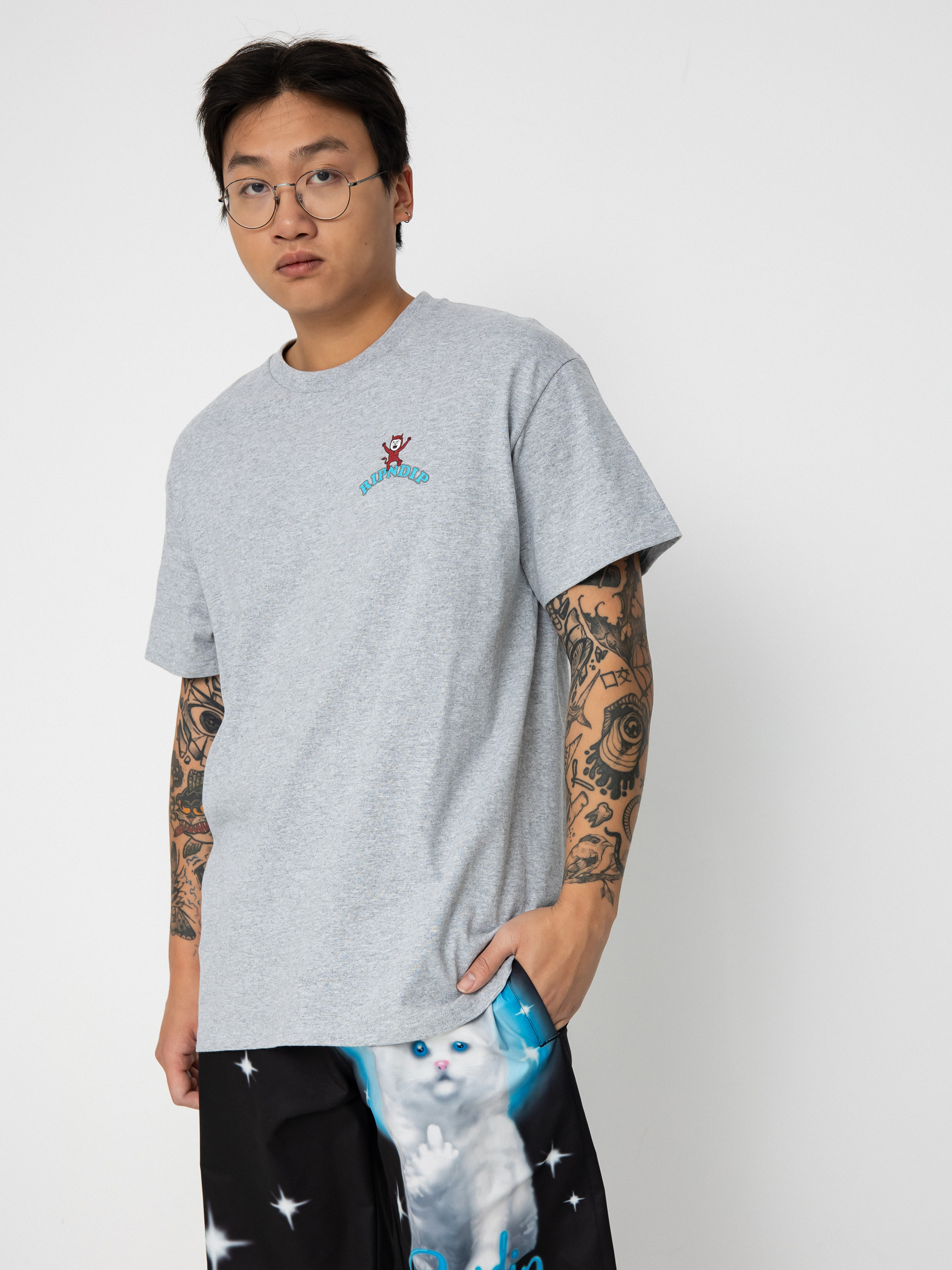 RipNDip Heaven On Earth póló (ash heather)