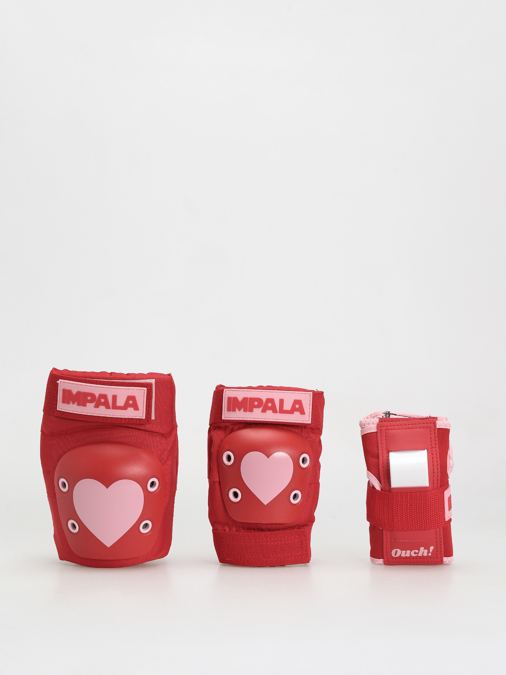 Impala Protective Set Youth Védőfelszerelés Wmn (red hearts)