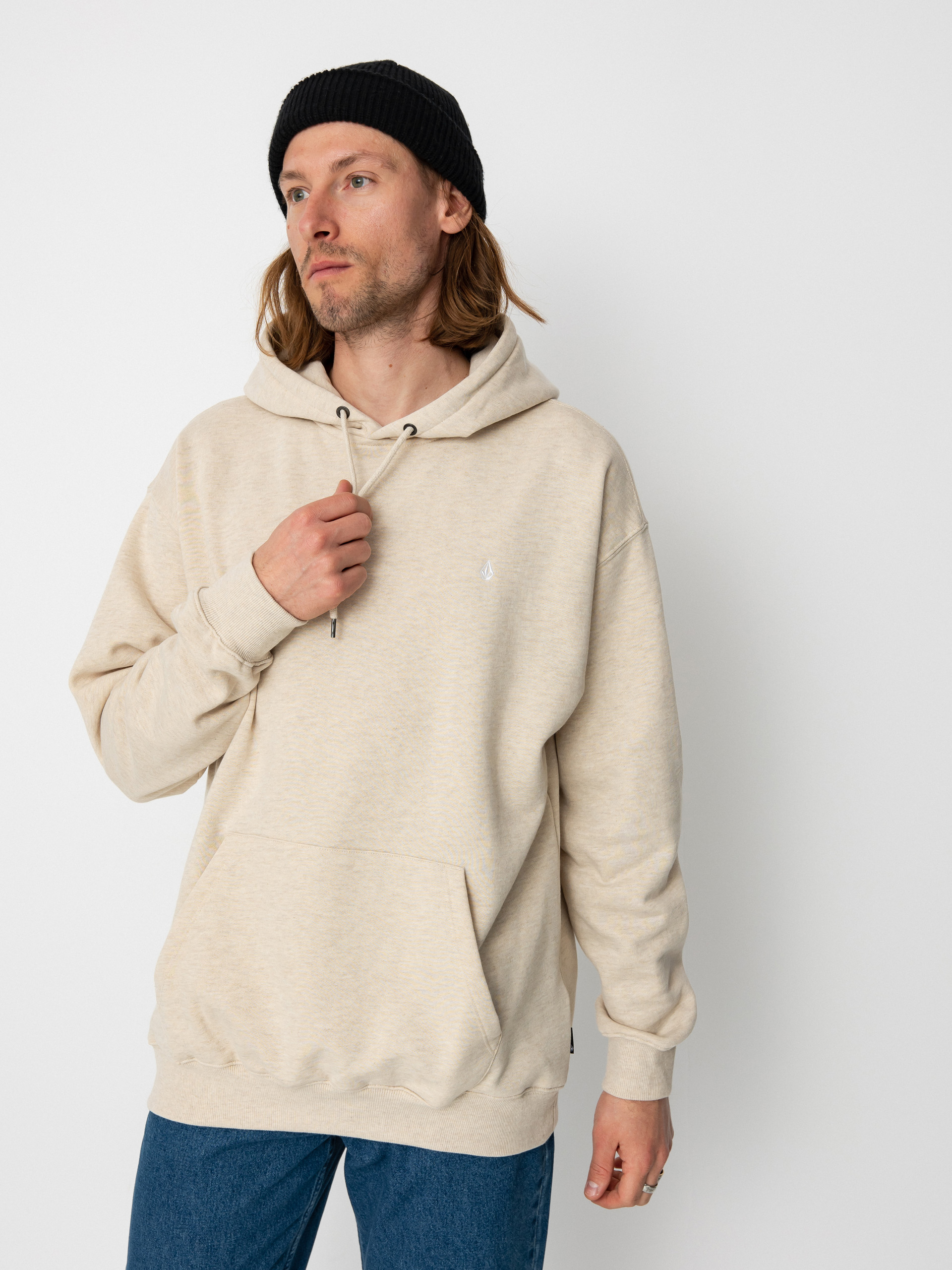 Volcom Single Stone HD Kapucnis pulóver (whitecap grey)