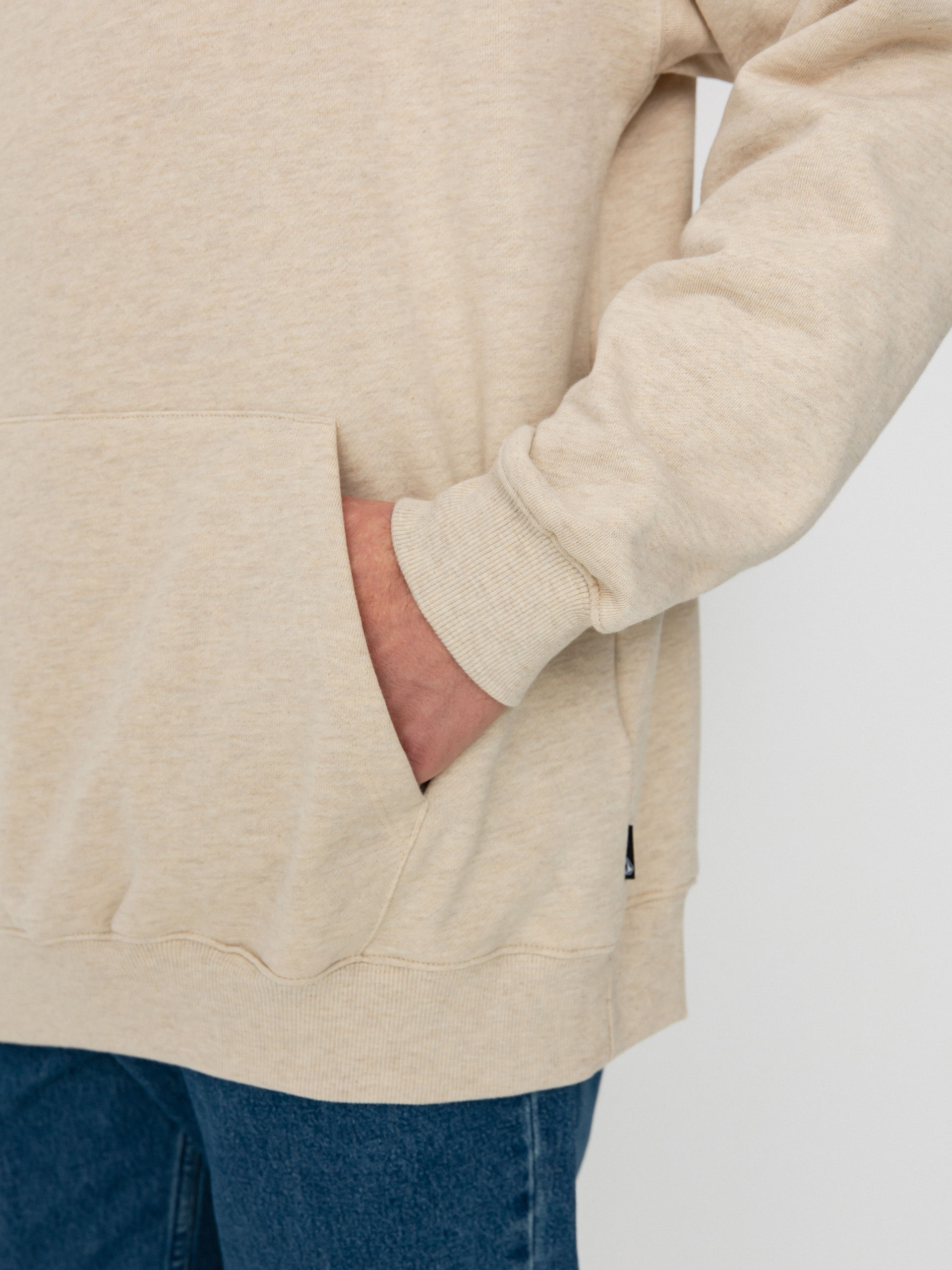 Volcom Single Stone HD Kapucnis pulóver (whitecap grey)