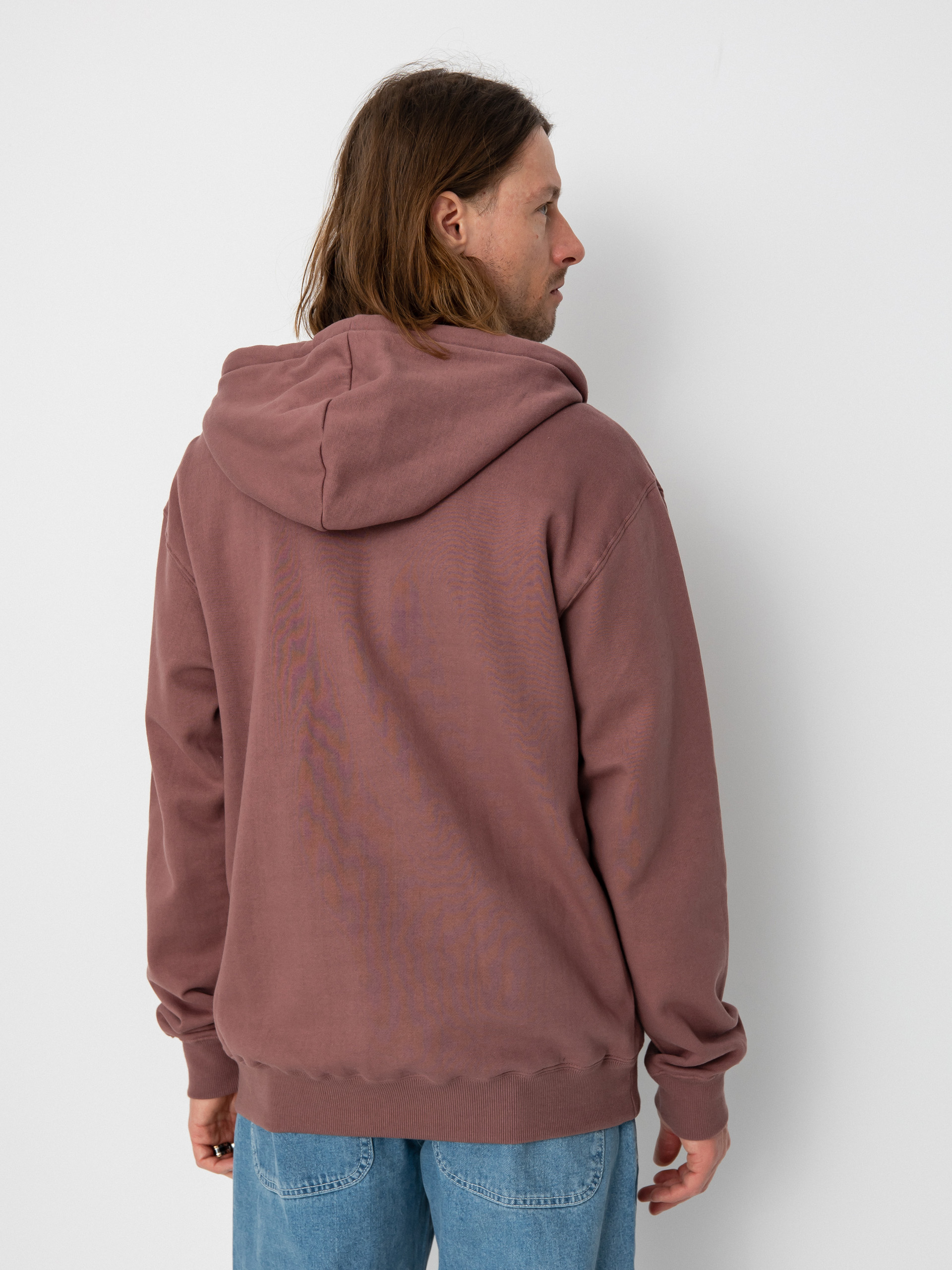 Volcom Sngl Stn ZHD Kapucnis pulóver (bordeaux brown)