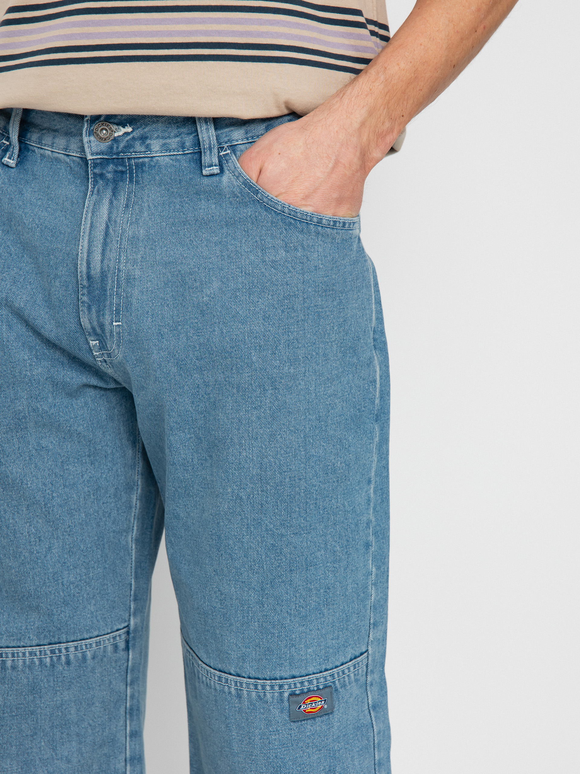 Dickies Double Knee Denim Kisnadrág (light wash)