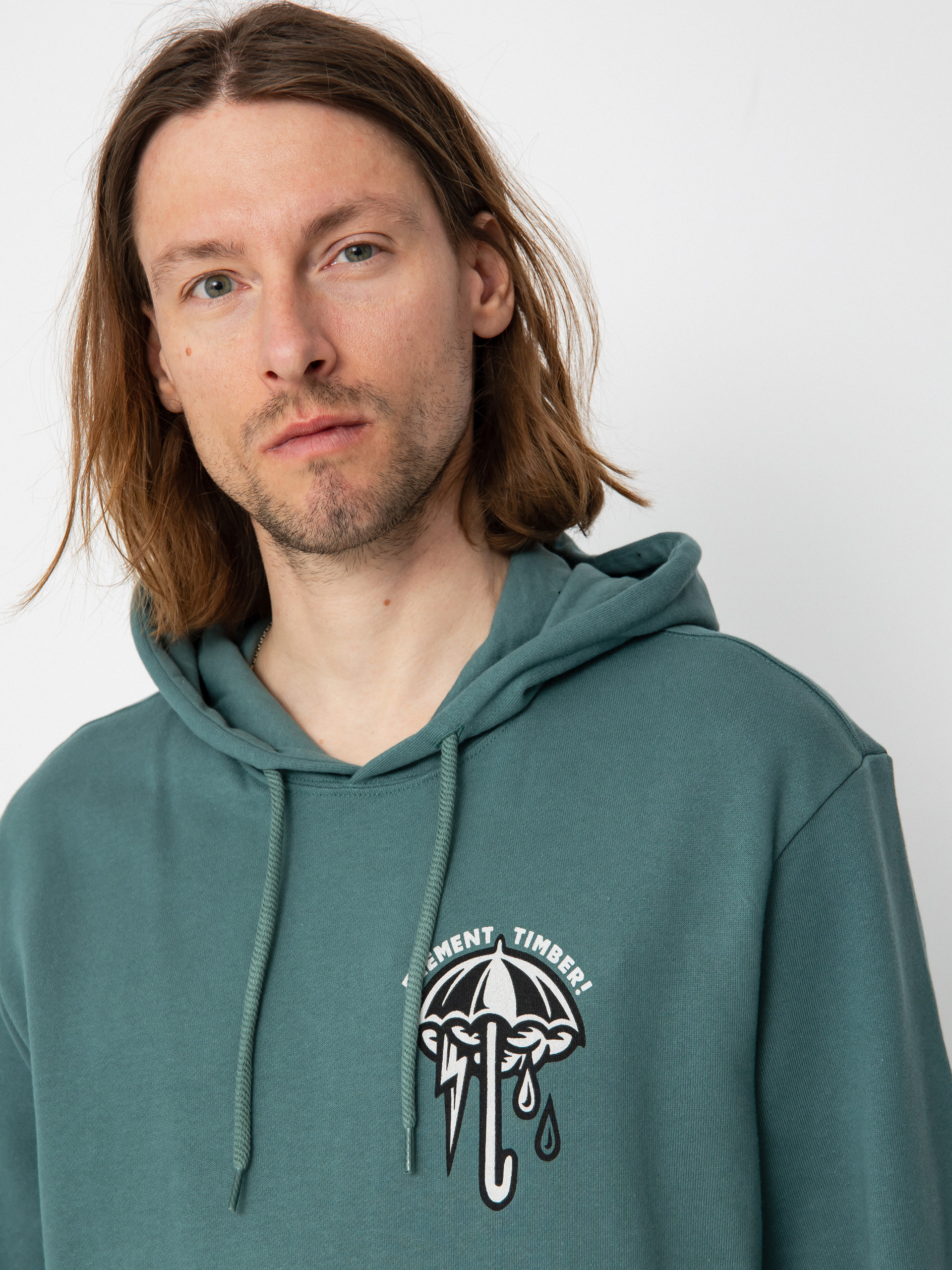 Element Angry Clouds HD Kapucnis pulóver (north atlantic)