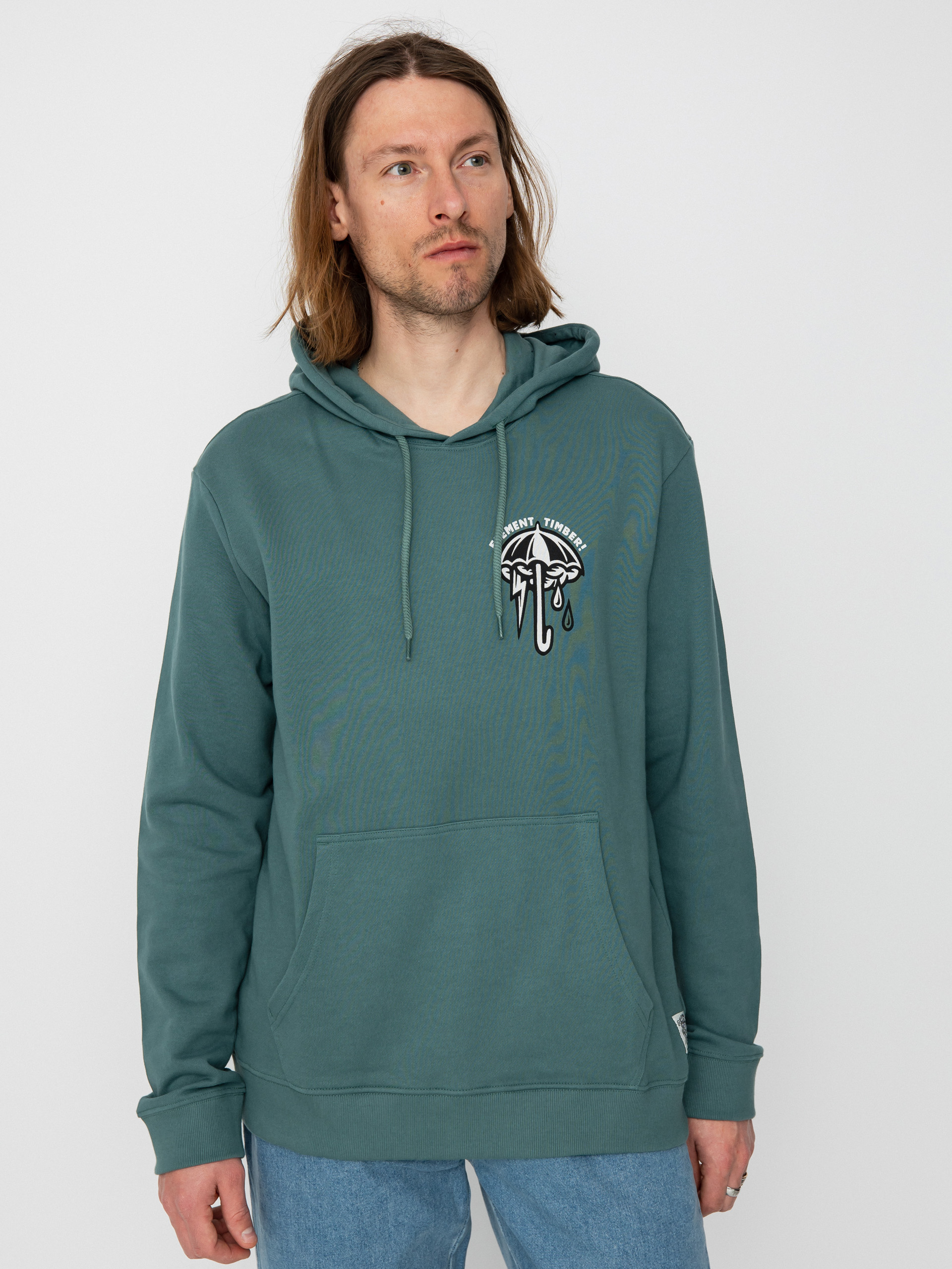 Element Angry Clouds HD Kapucnis pulóver (north atlantic)