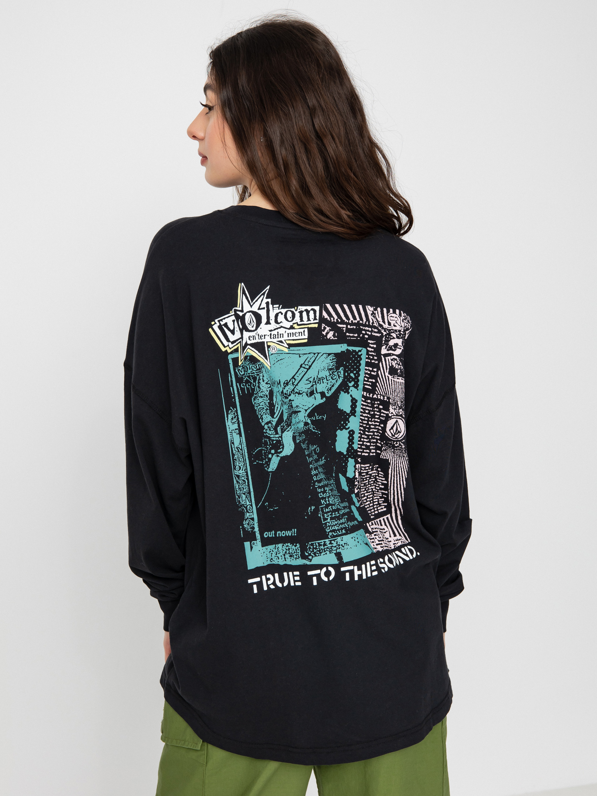 Volcom Werking Doubles Hosszú ujjú felső Wmn (black)