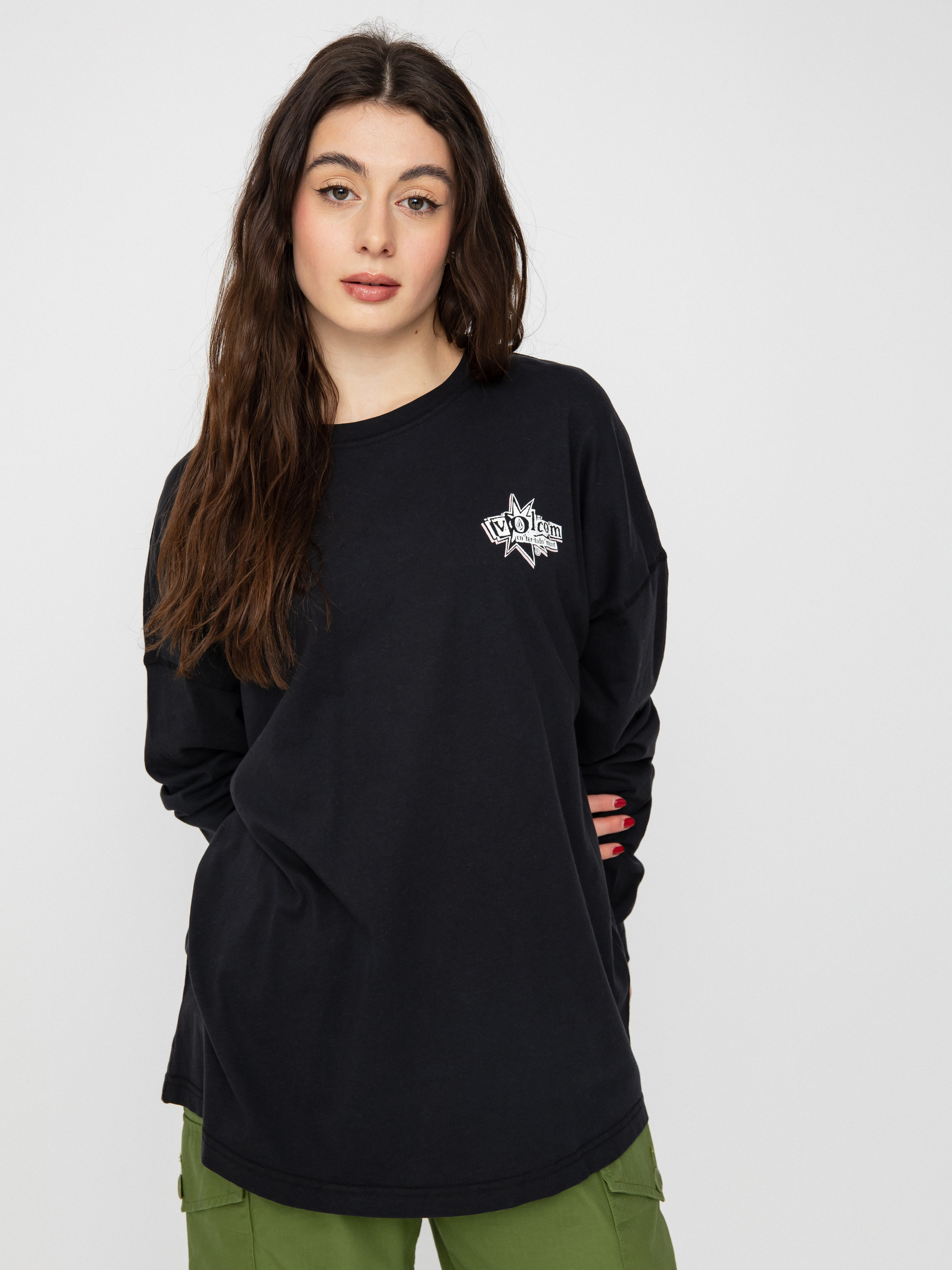 Volcom Werking Doubles Hosszú ujjú felső Wmn (black)