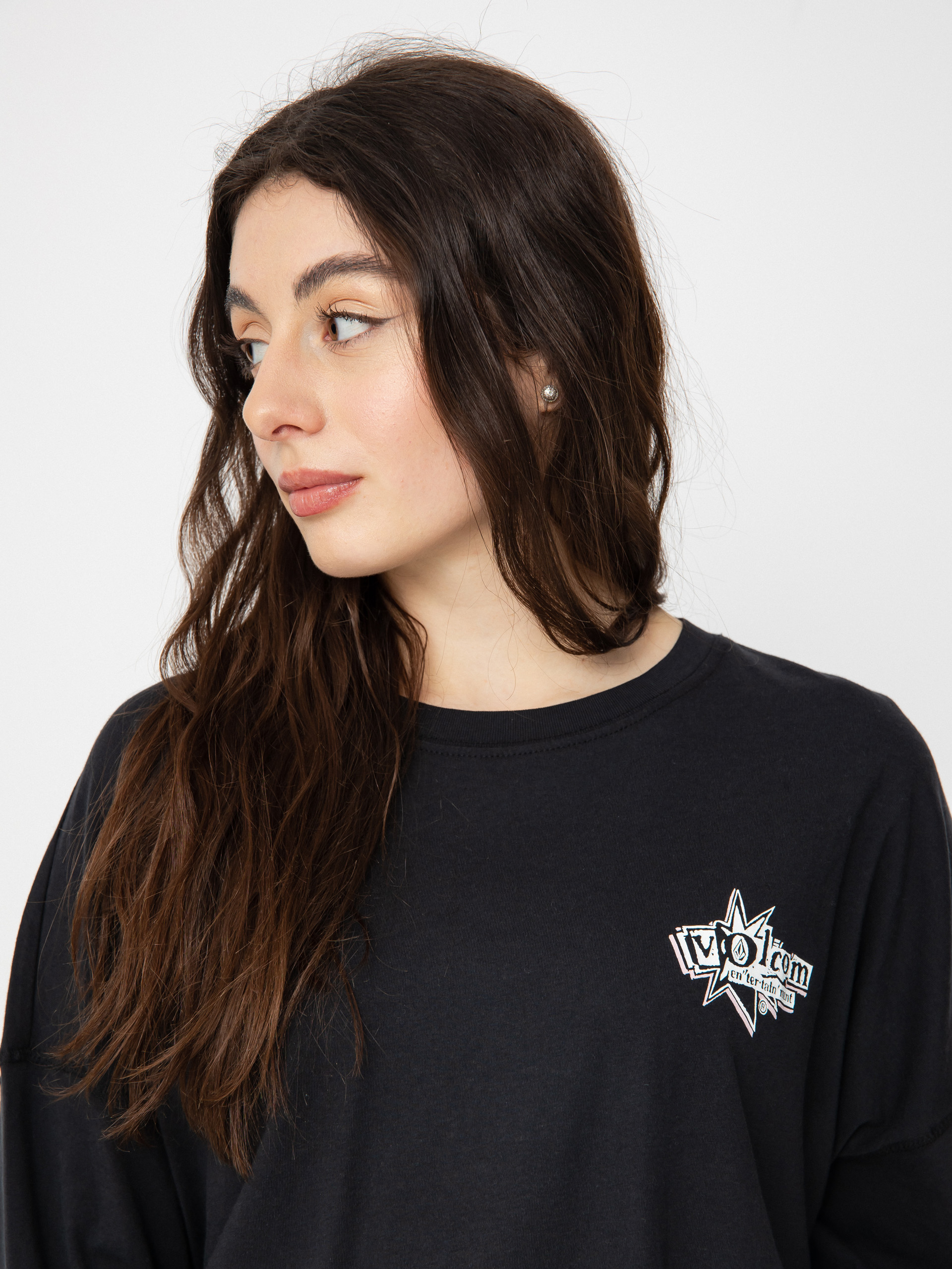 Volcom Werking Doubles Hosszú ujjú felső Wmn (black)