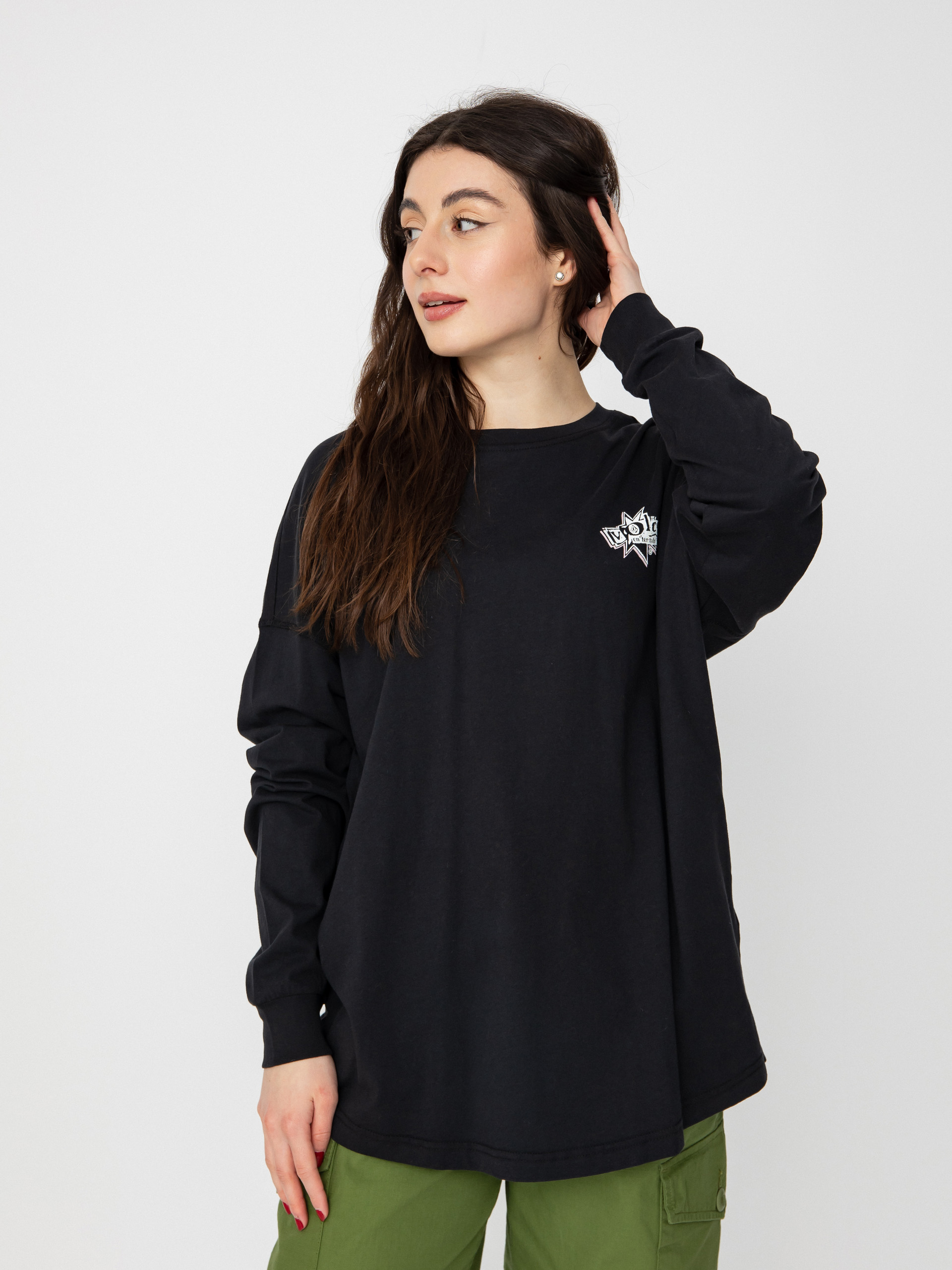 Volcom Werking Doubles Hosszú ujjú felső Wmn (black)