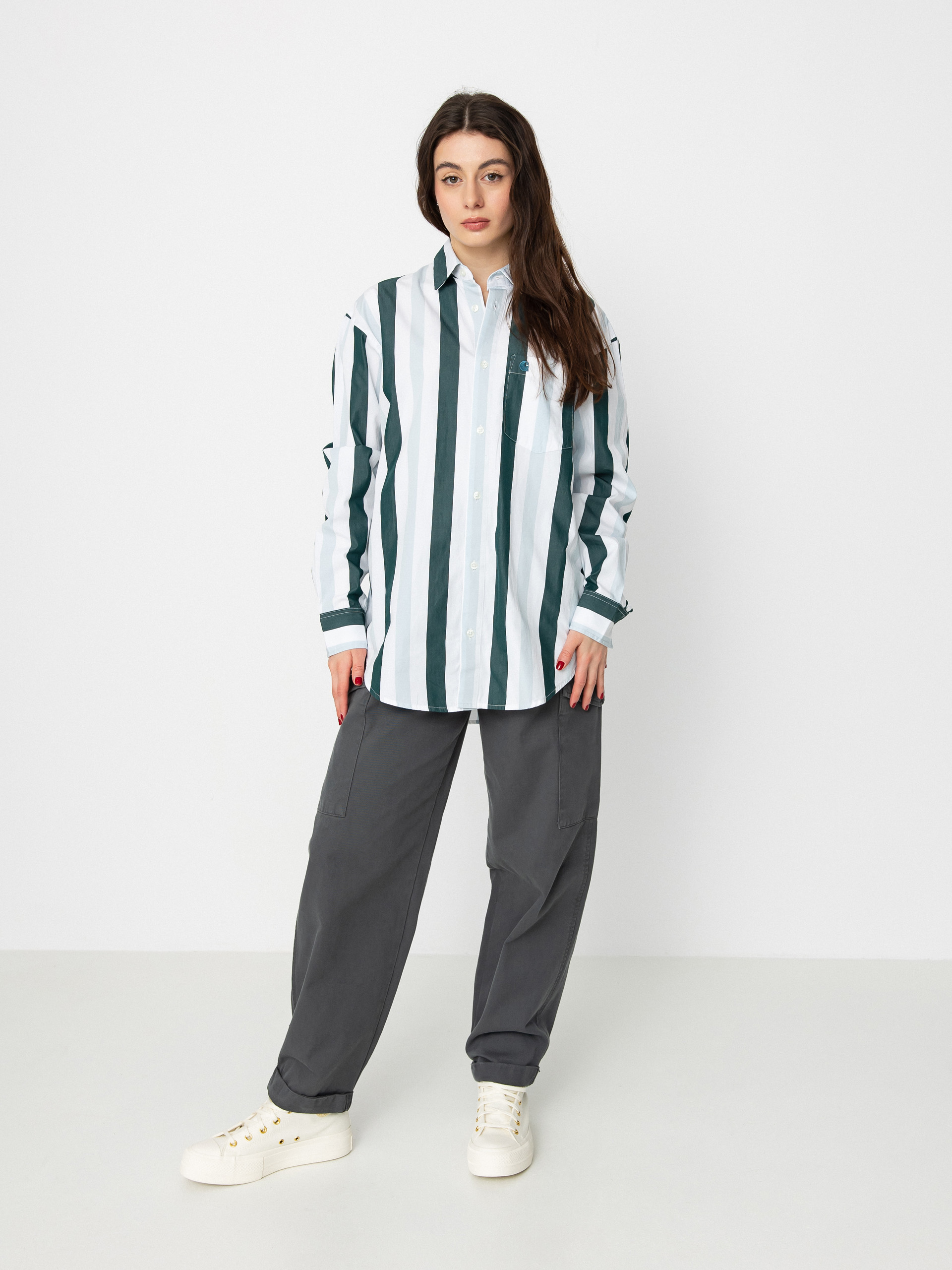 Carhartt WIP Elcano Ing Wmn (elcano stripe icarus/botanic)