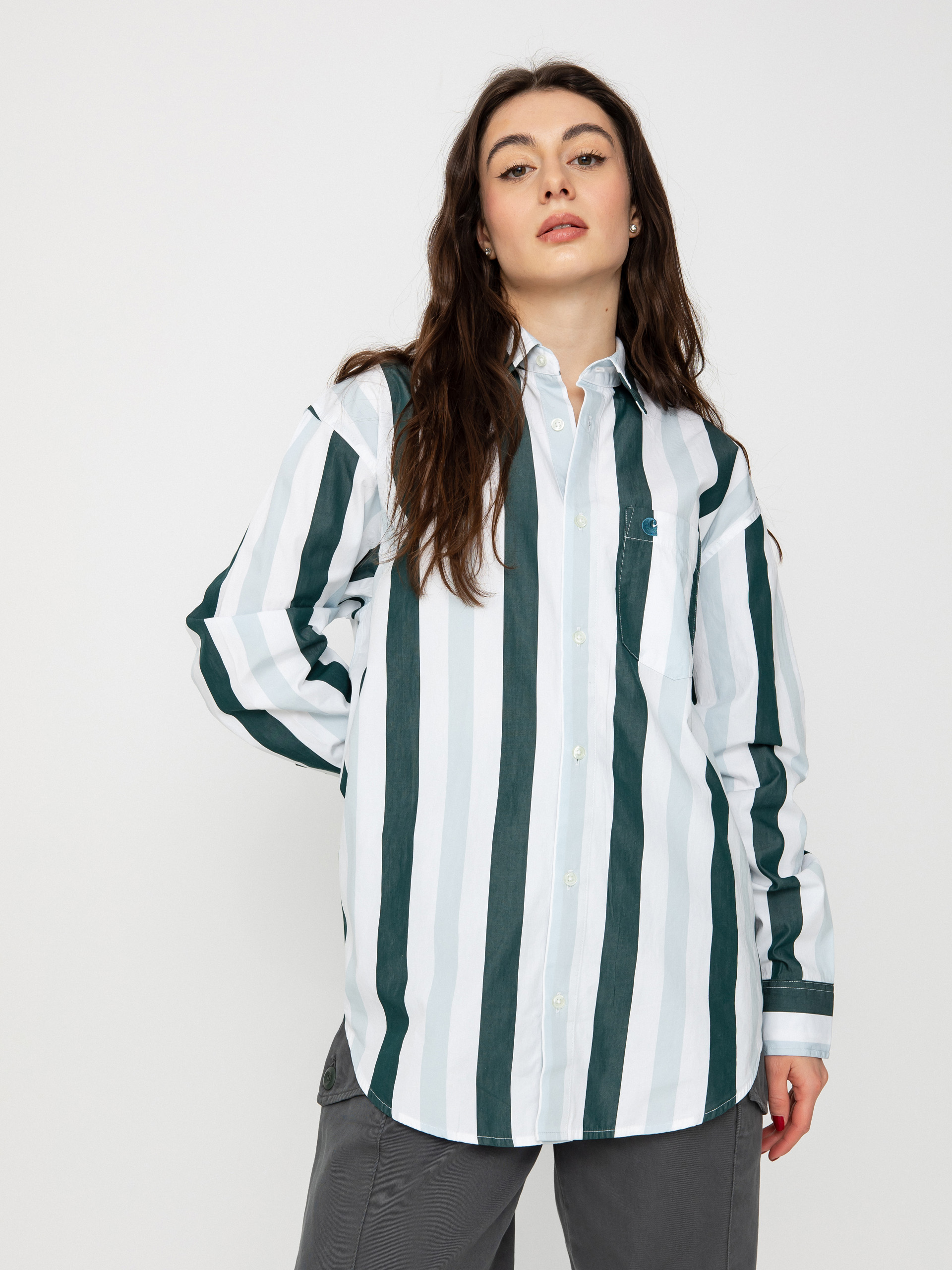 Carhartt WIP Elcano Ing Wmn (elcano stripe icarus/botanic)