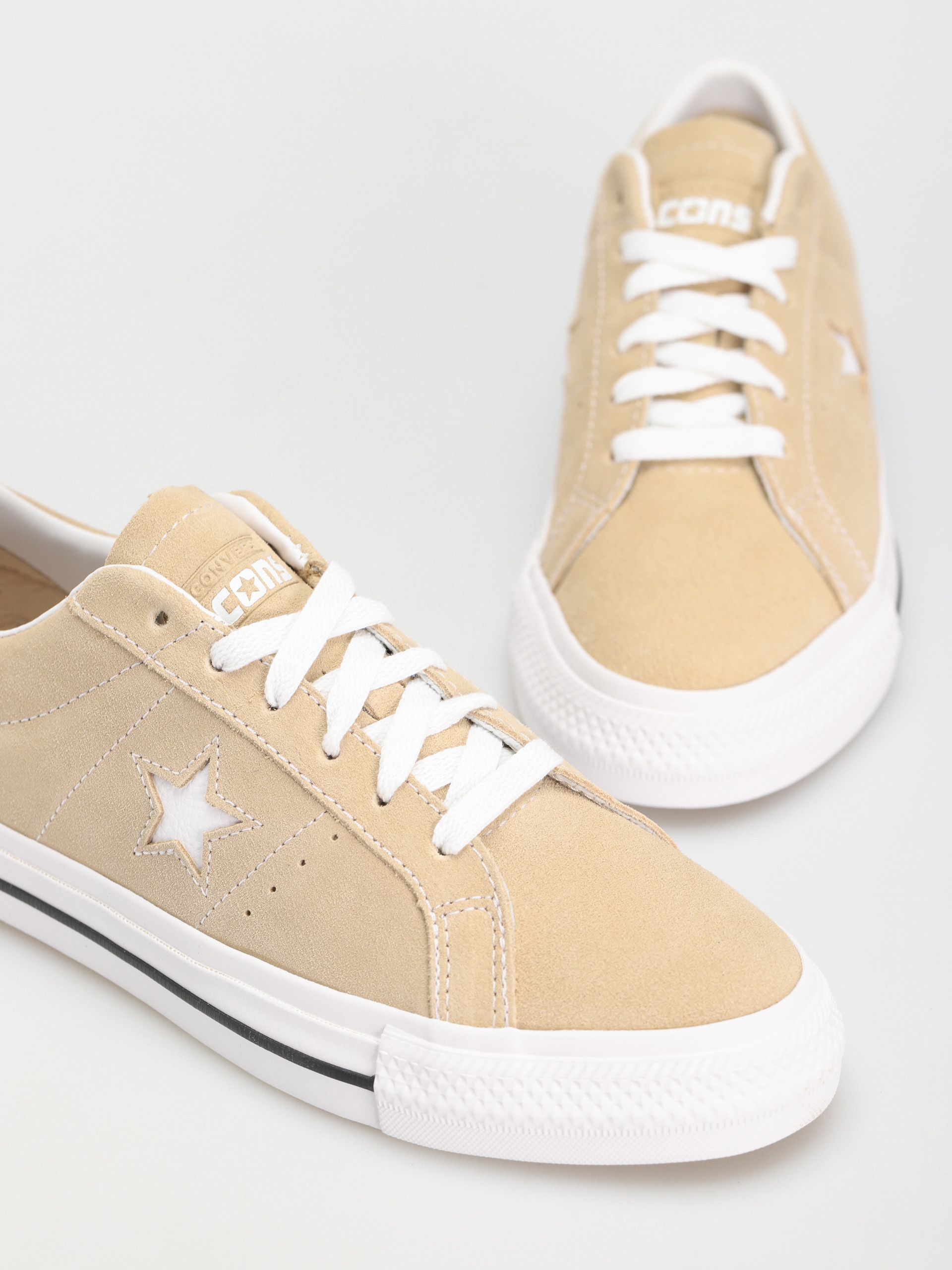 Converse One Star Pro Ox Cipők (oat milk/white/black)