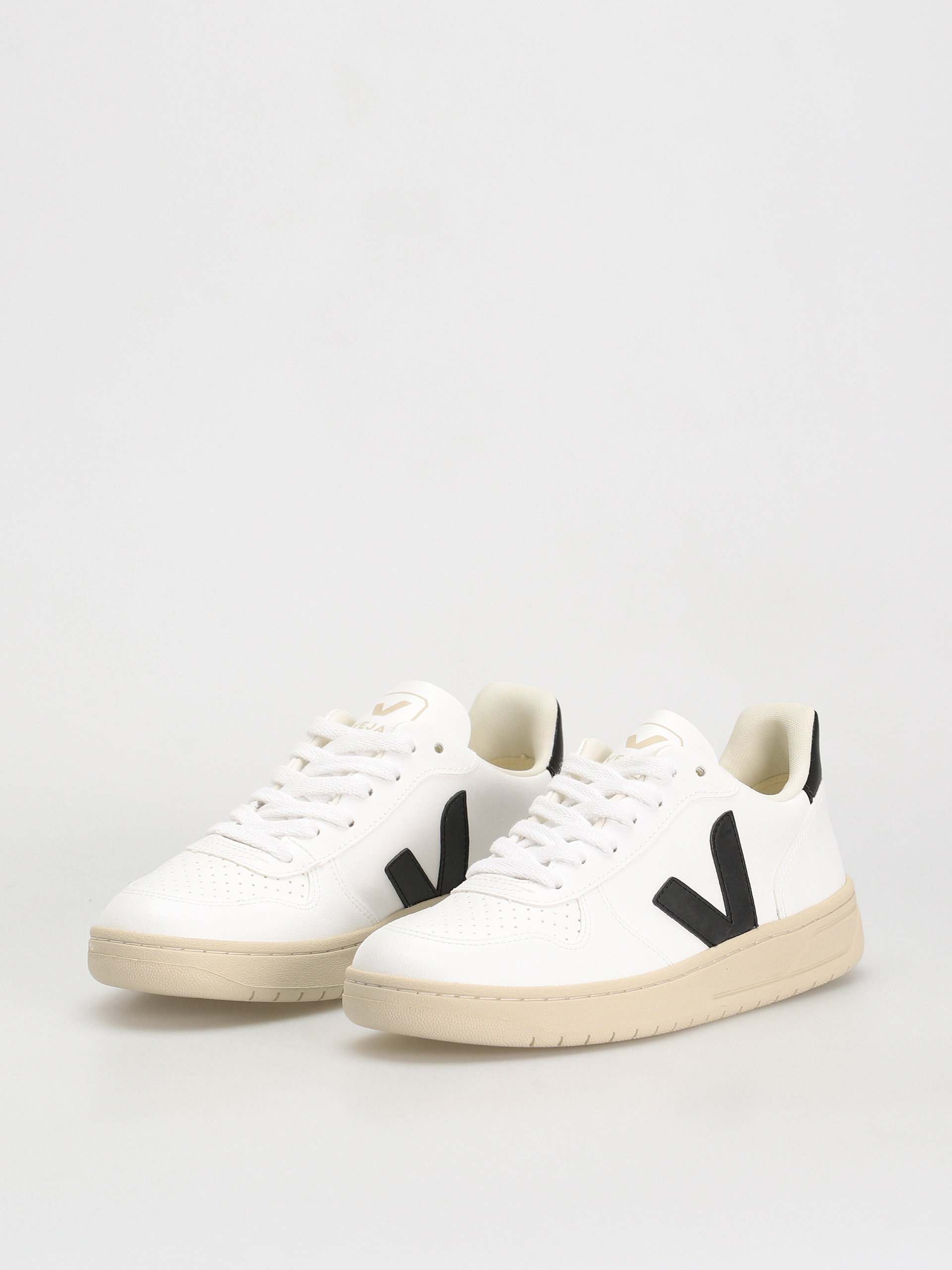 Veja V-10 Cipők Wmn (white black)