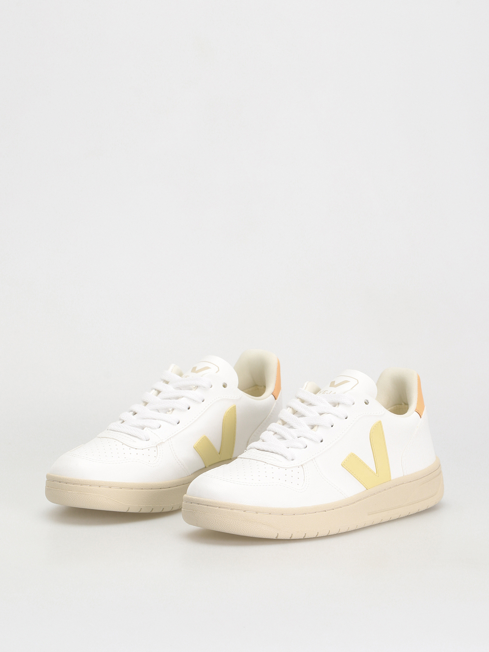 Veja V-10 Cipők Wmn (white sun peach)