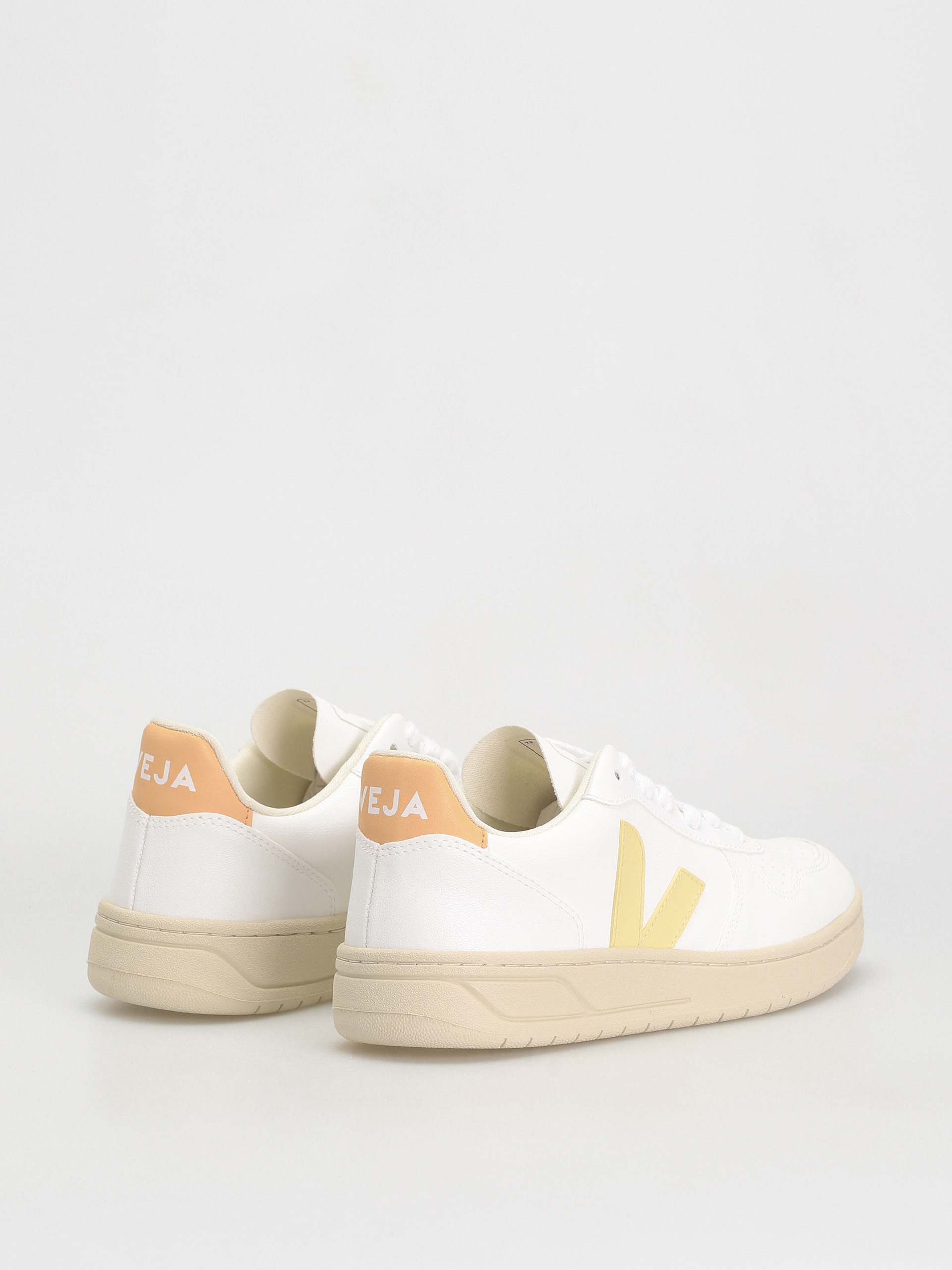 Veja V-10 Cipők Wmn (white sun peach)