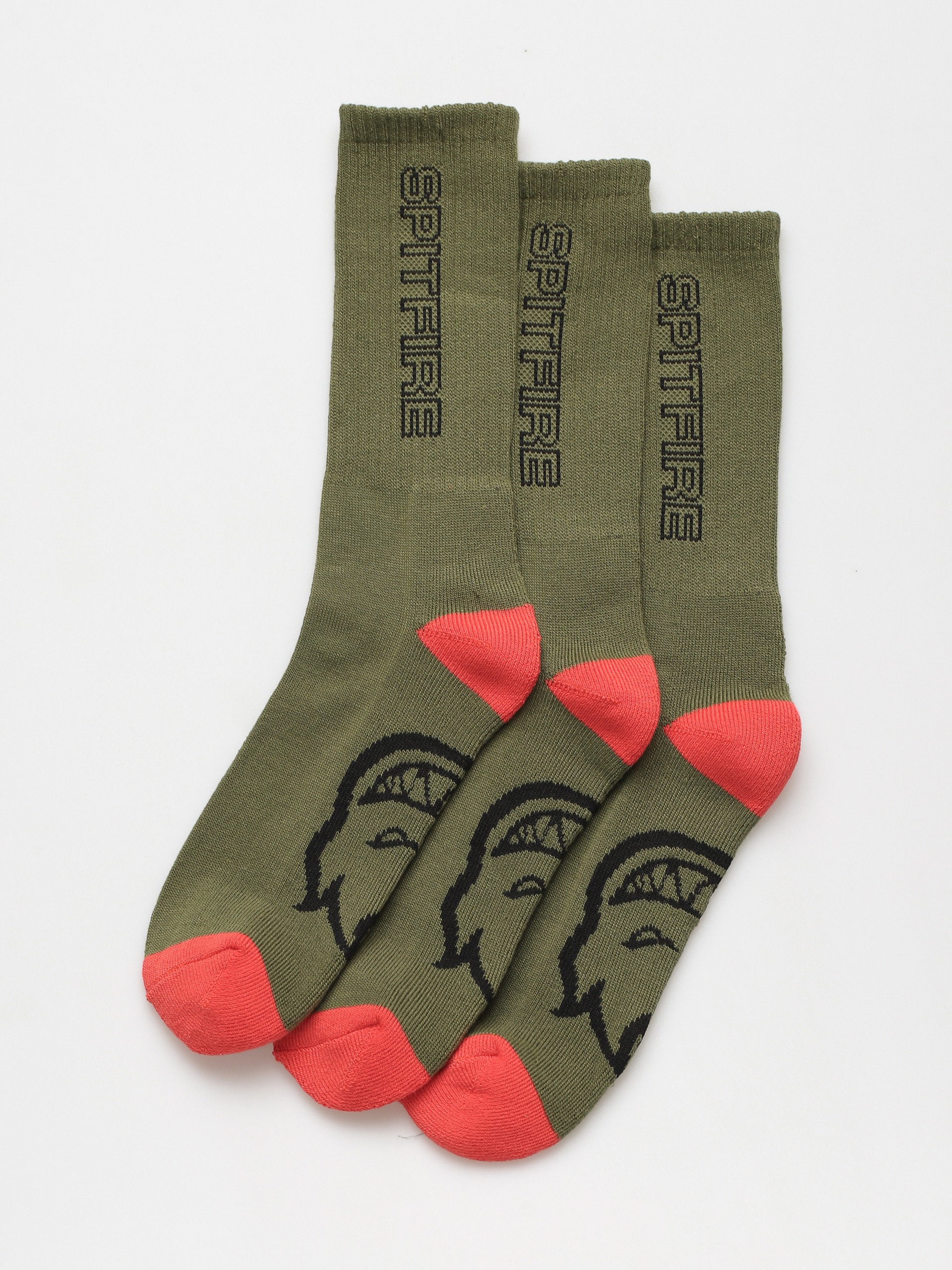 Spitfire Clssc 87 3pk Zokni (olive/red/black)