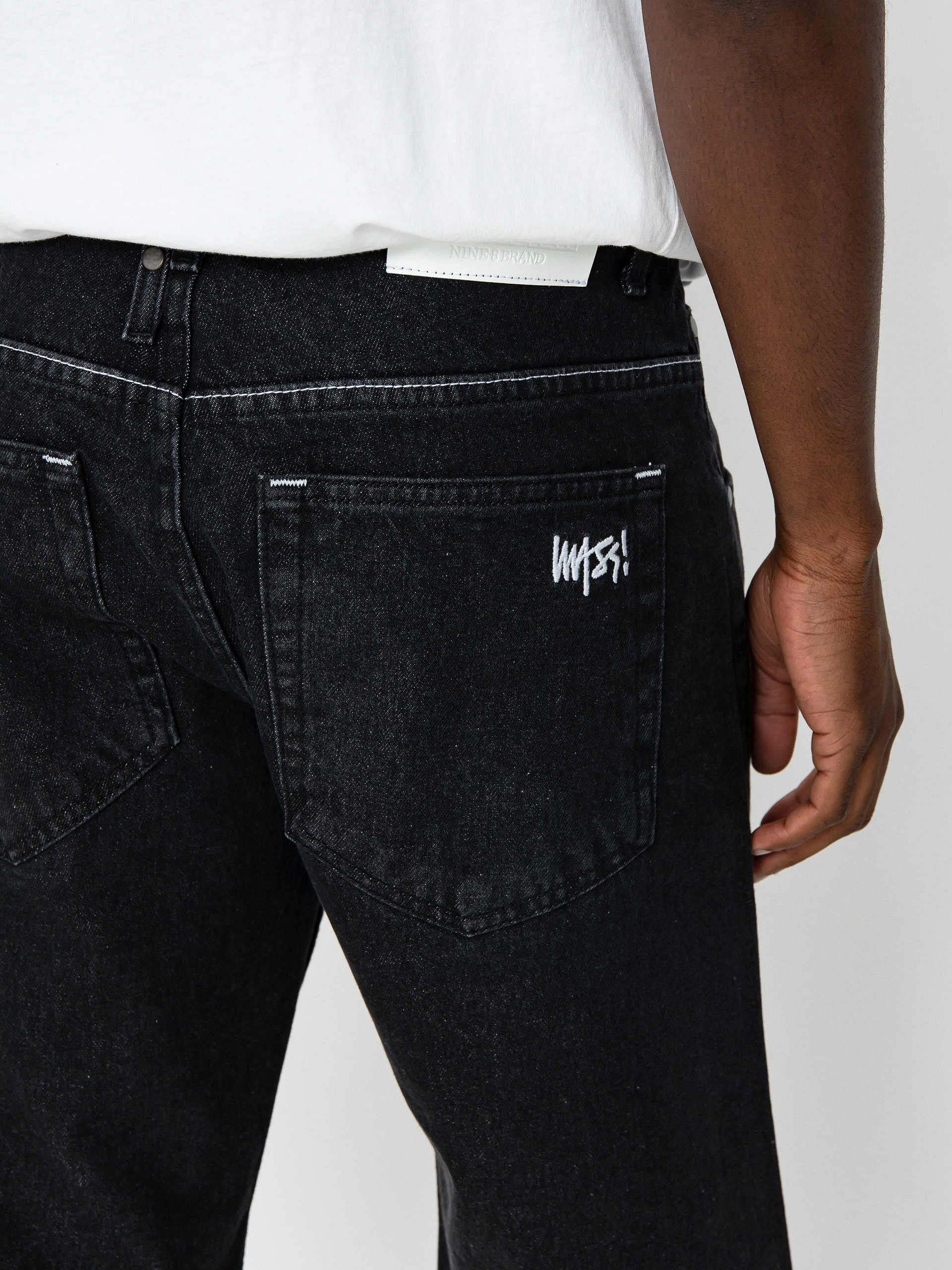 MassDnm Jeans Signature 2.0 Tapered Fit Rövidnadrág (black washed)
