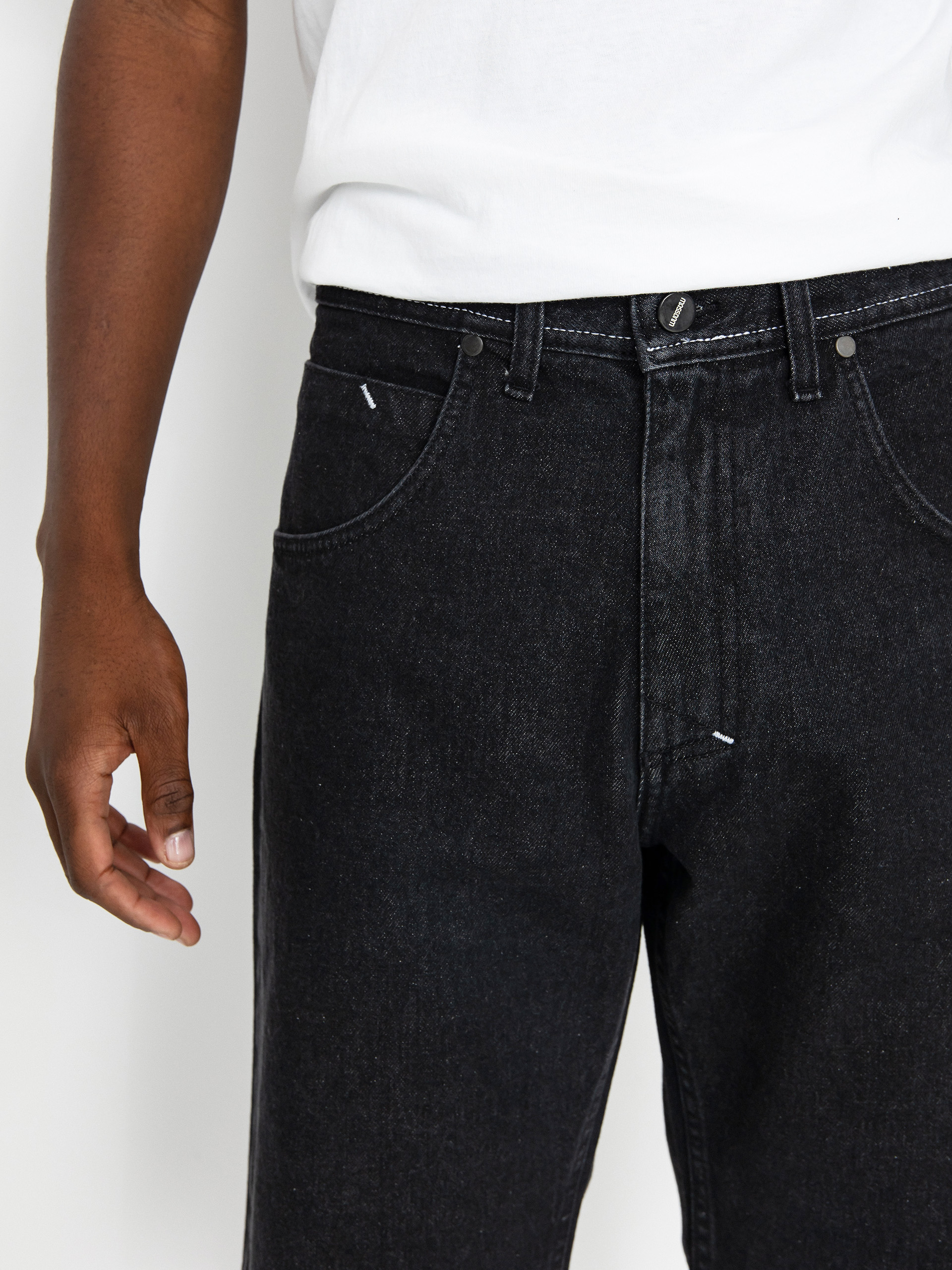 MassDnm Jeans Signature 2.0 Tapered Fit Rövidnadrág (black washed)