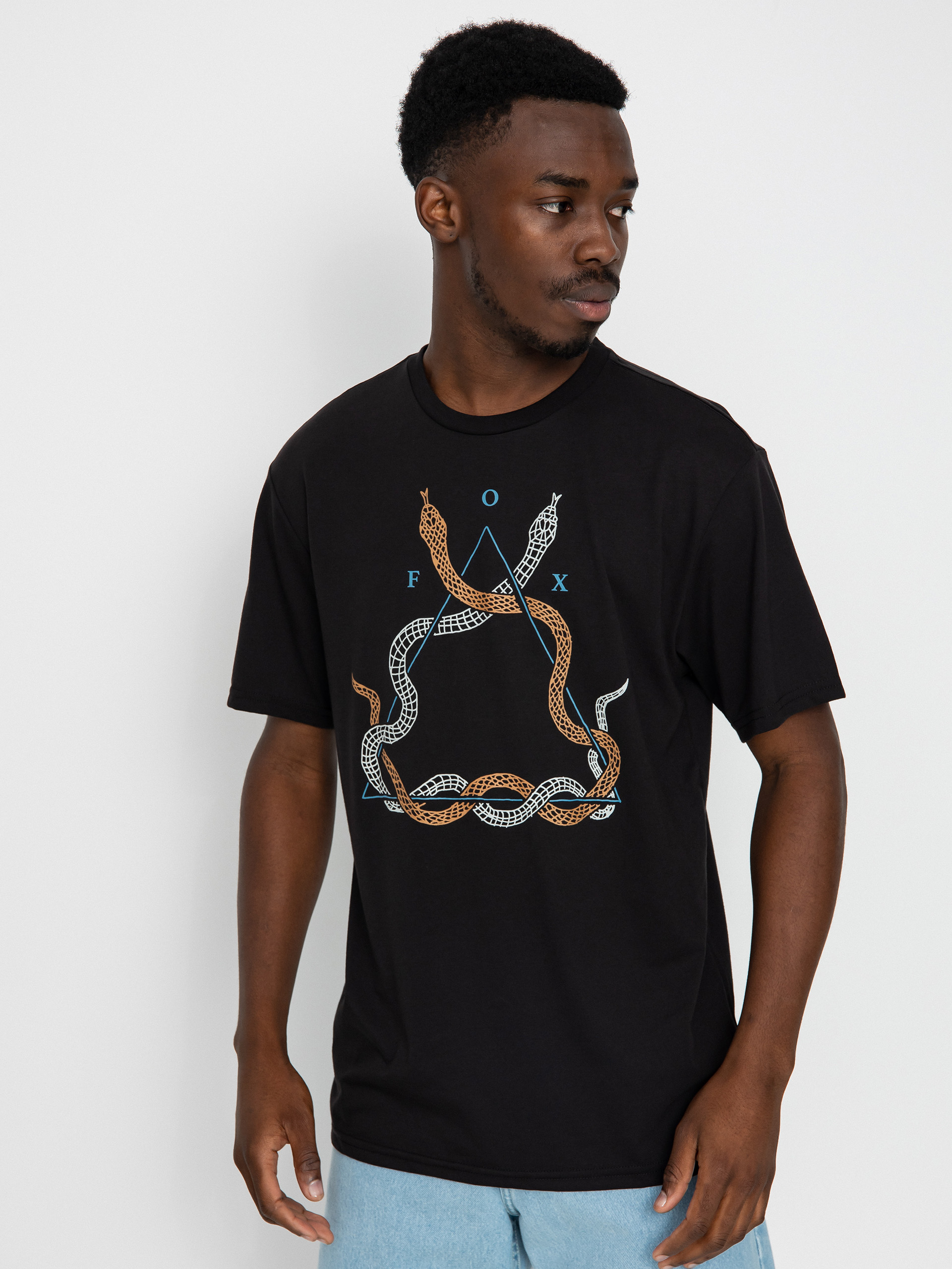 Fox Caved In Tech póló (black)