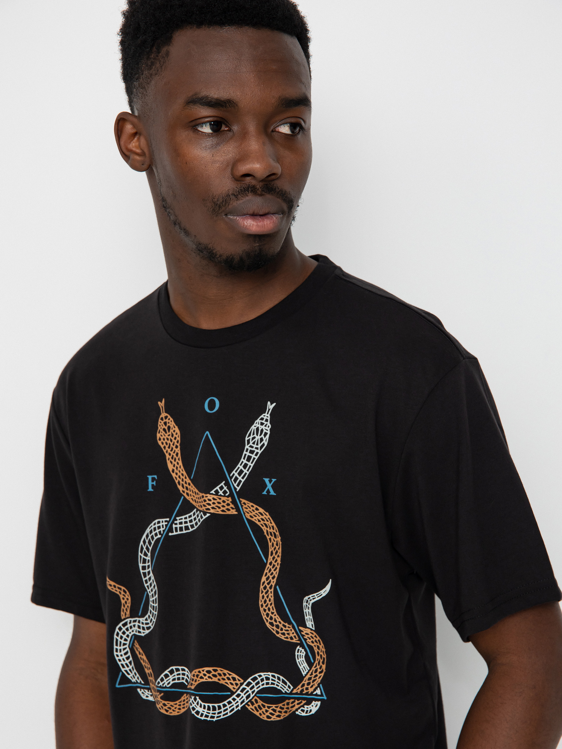 Fox Caved In Tech póló (black)