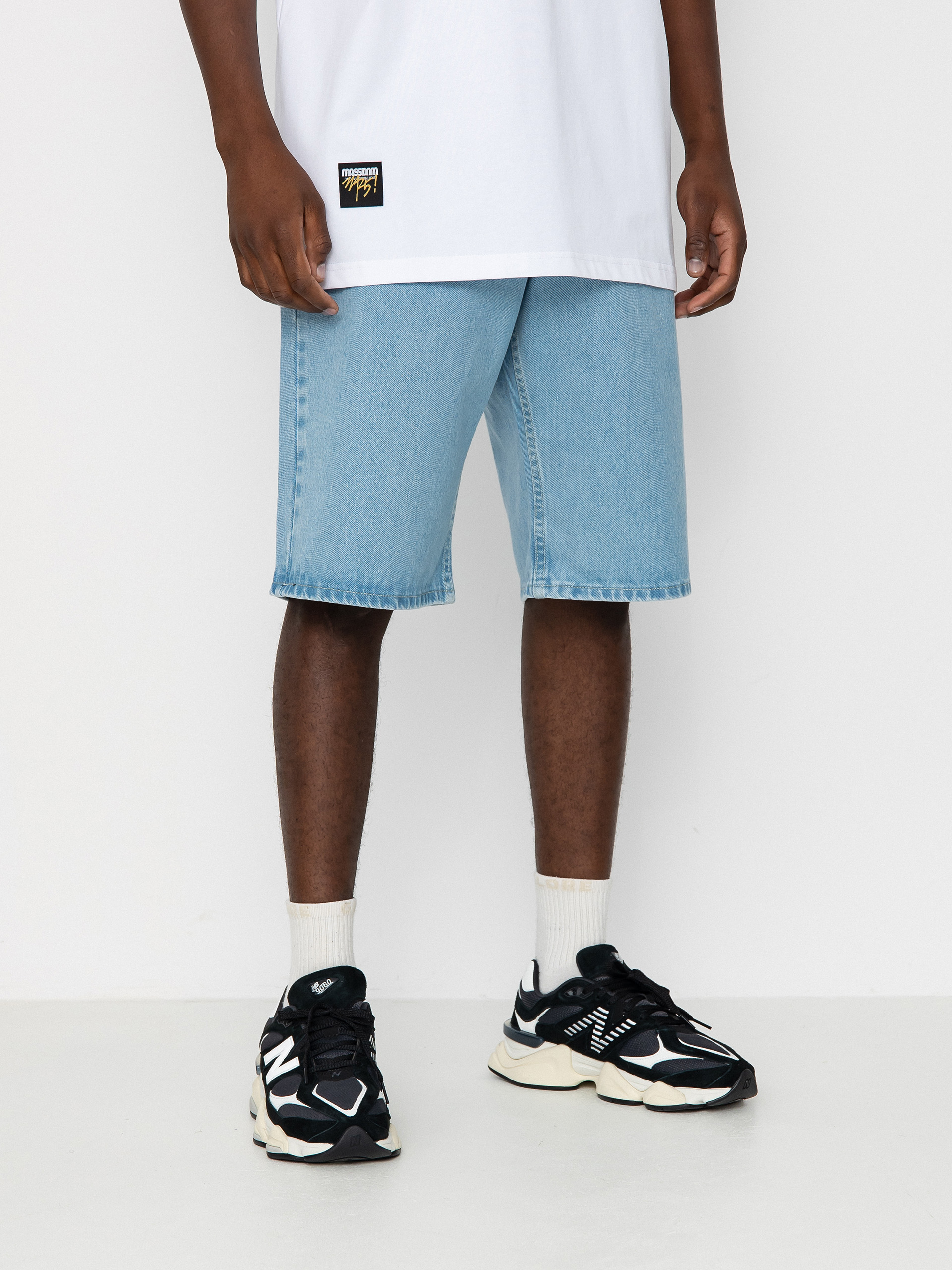 MassDnm Jeans Base Regular Fit Rövidnadrág (light blue)