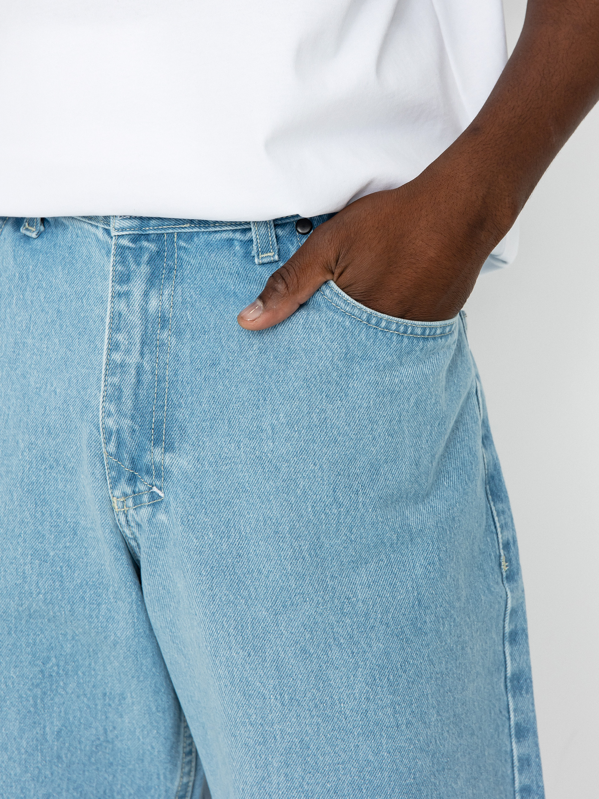 MassDnm Jeans Base Regular Fit Rövidnadrág (light blue)