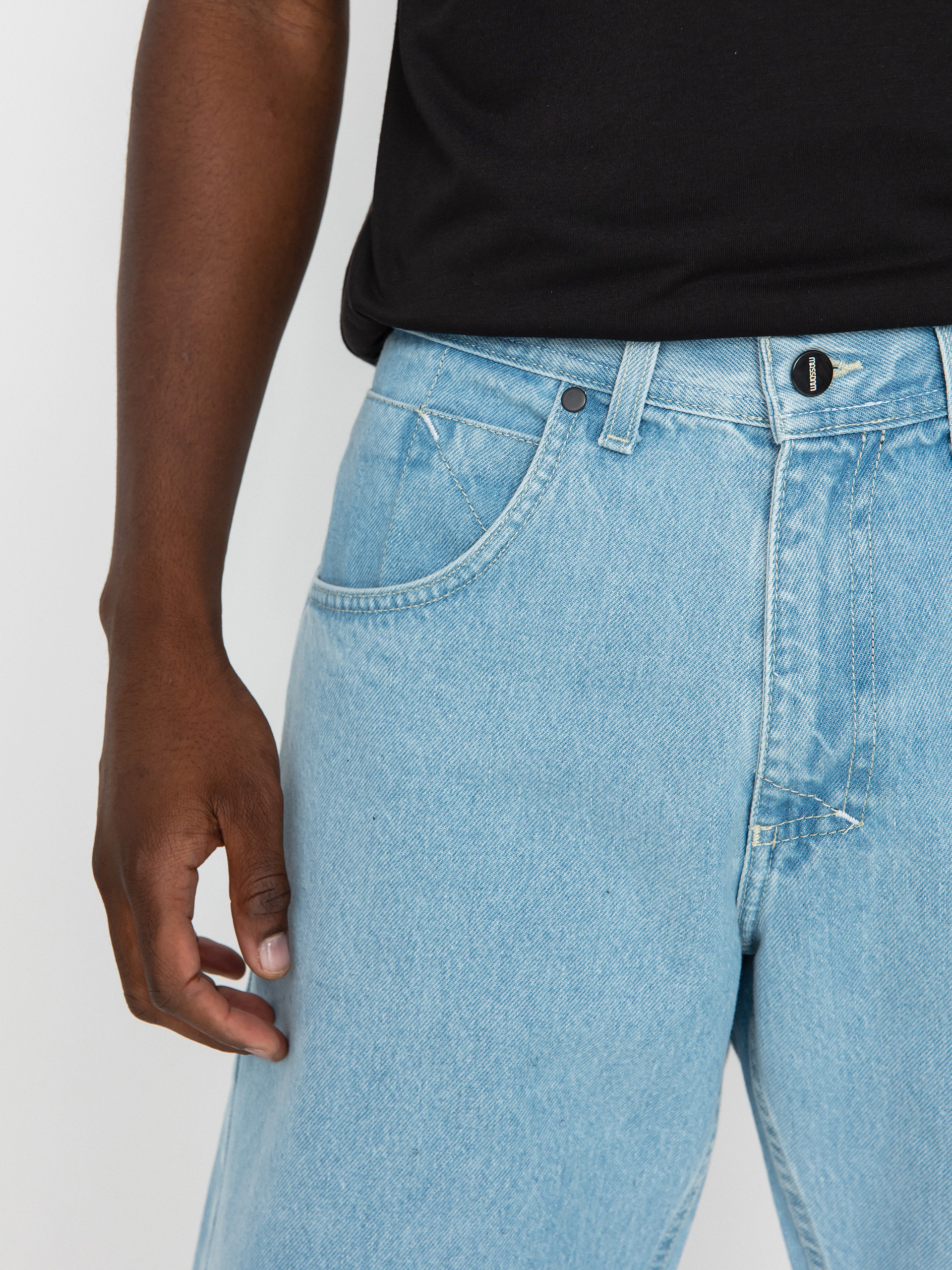 MassDnm Jeans Signature 2.0 Tapered Fit Rövidnadrág (light blue)